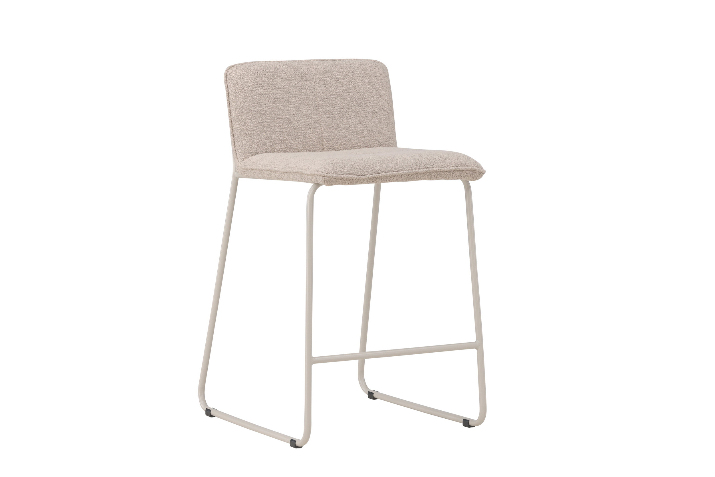 Nohr Barkruk 'Sheridan' Bouclé, kleur Beige (zithoogte 65cm)