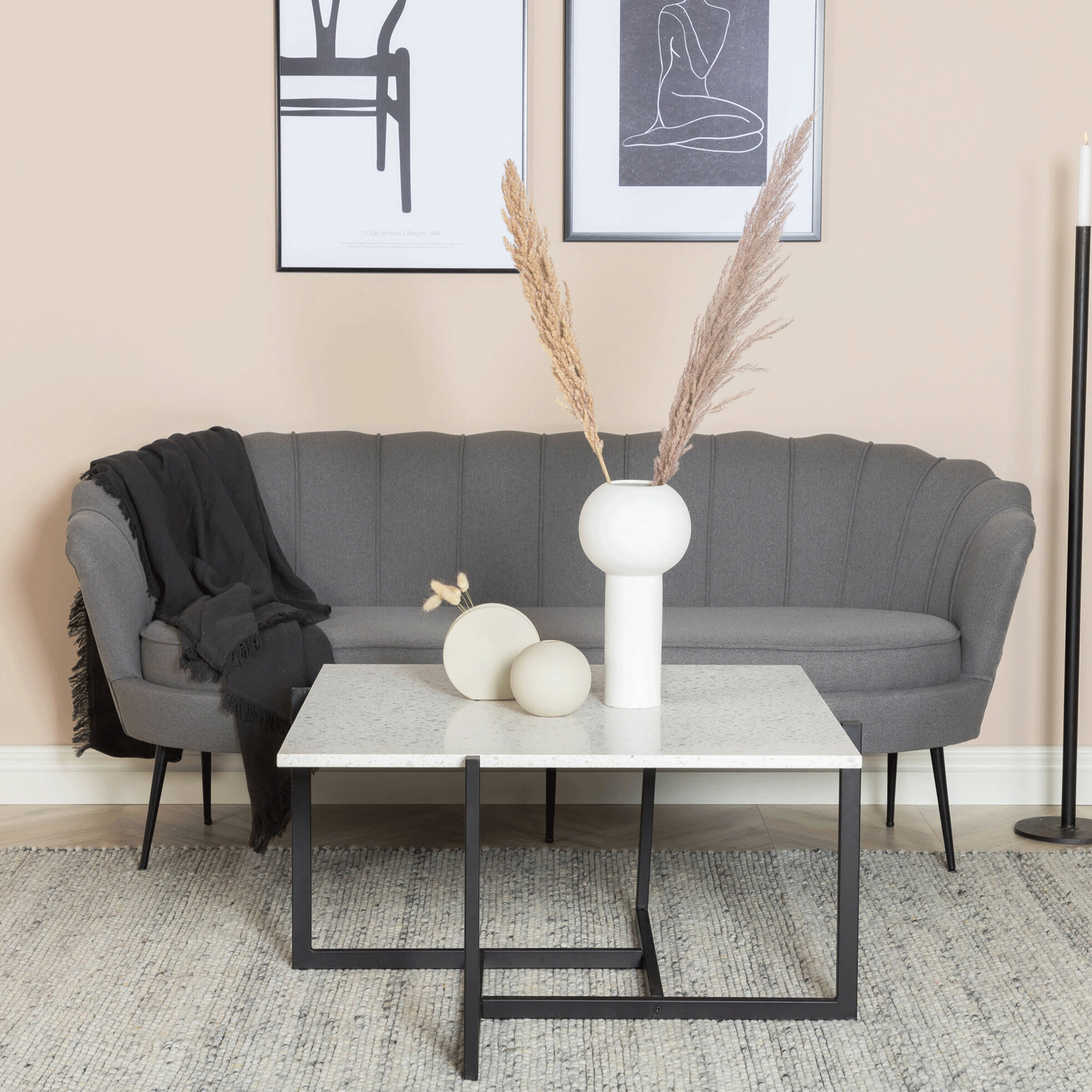 Nohr 3-zits Bank 'Yoni' Stof