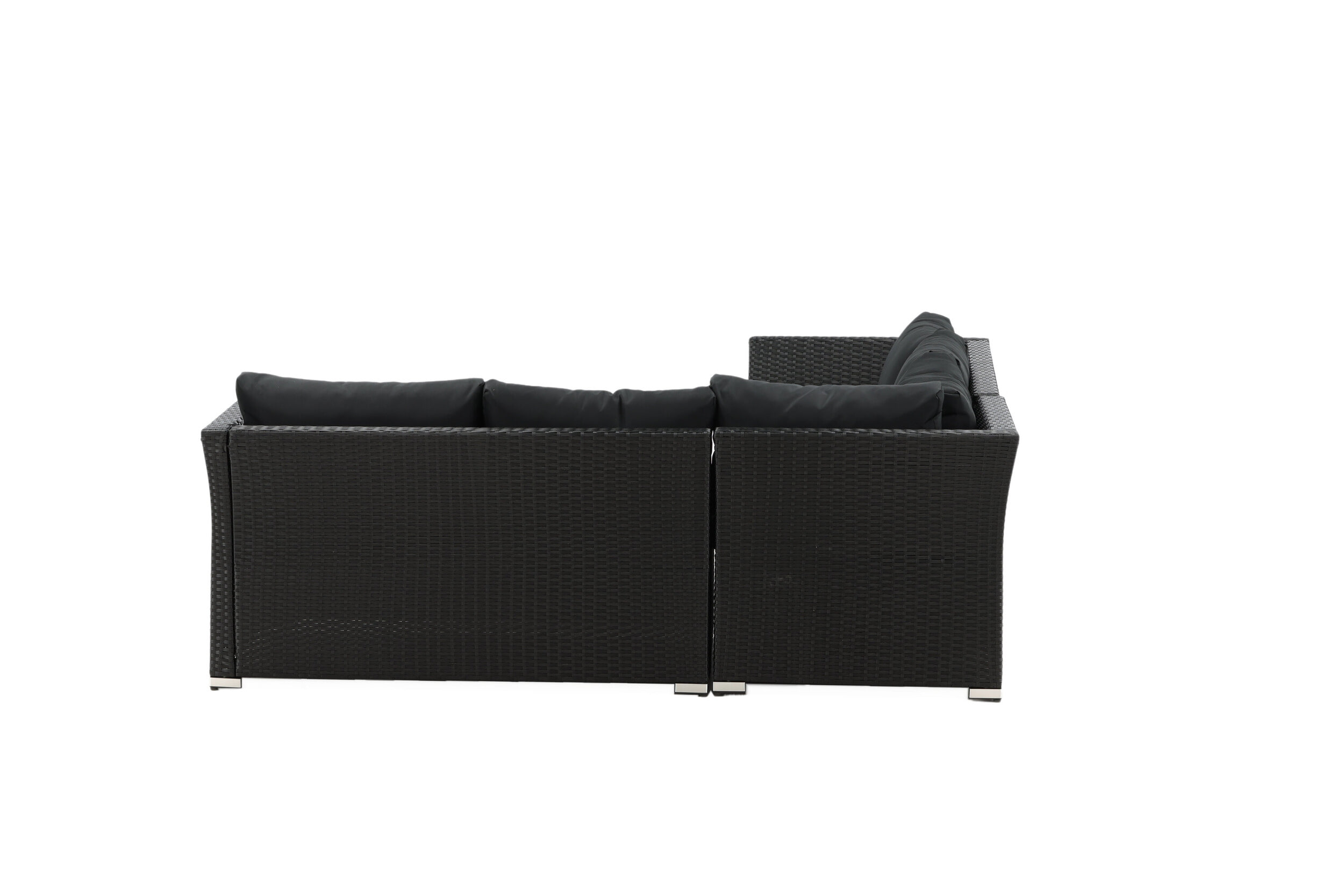 Nohr Loungeset 'Melandie' Met hoekbank en tafel, kleur Zwart