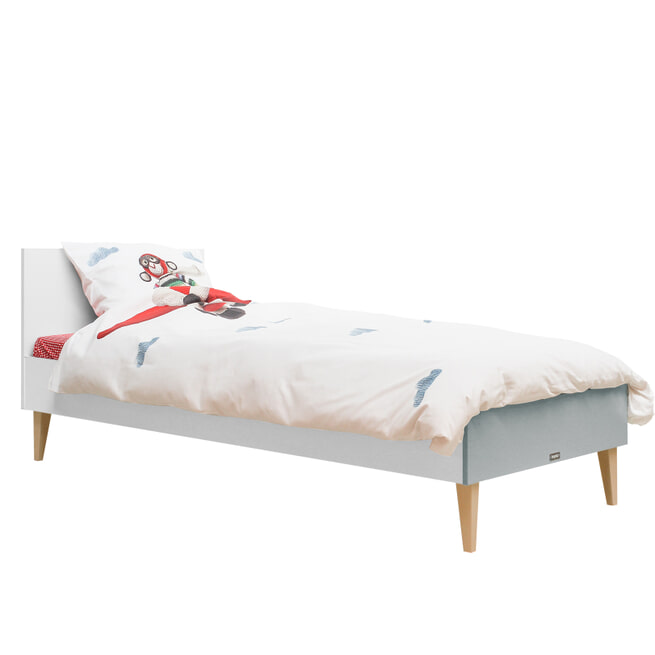 Bopita Bed 'Emma' 90 x 200cm, kleur wit / grijs