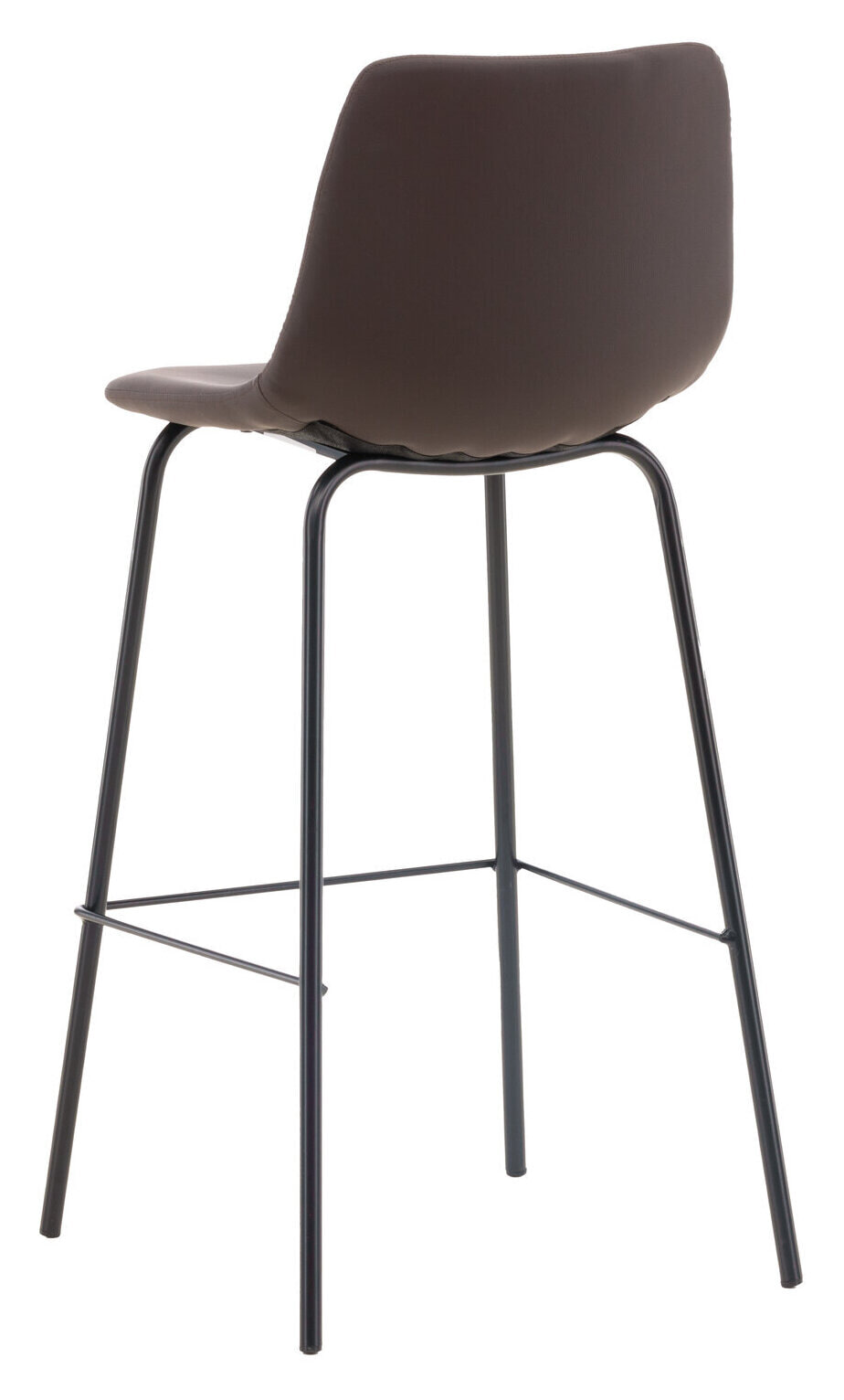 Nohr Barkruk 'Sherrika' Lederlook, kleur Bruin (zithoogte 75cm)