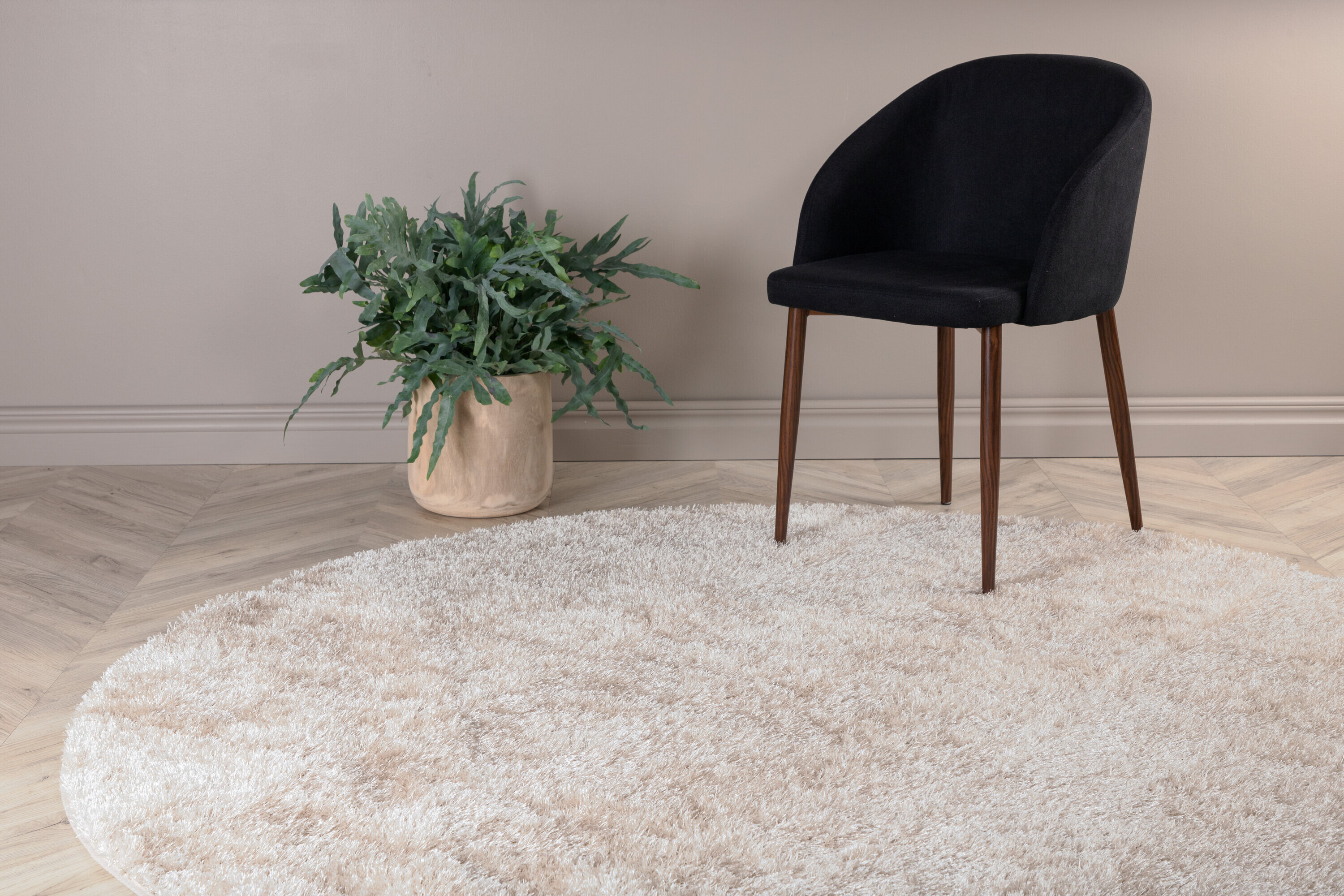 Nohr Rond Vloerkleed Der 200cm - Beige