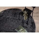 Nohr Rond Vloerkleed 'Der' 200cm, kleur Antraciet