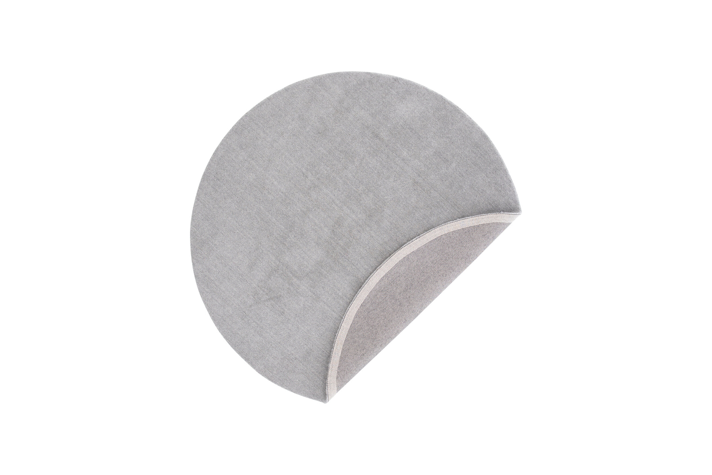 Nohr Rond Vloerkleed 'Brenae' 200cm, kleur Lichtgrijs