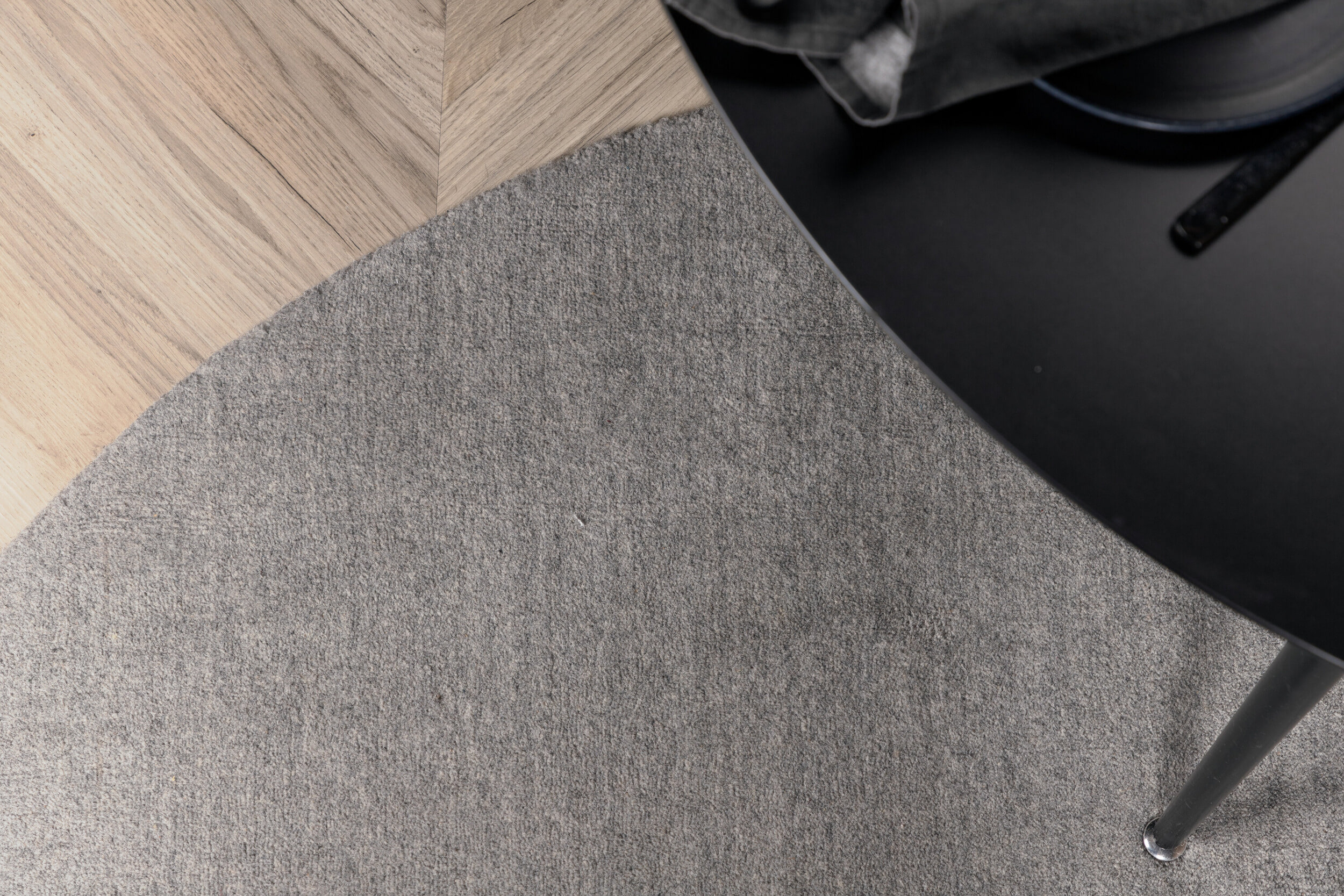 Nohr Rond Vloerkleed 'Brenae' 200cm, kleur Lichtgrijs