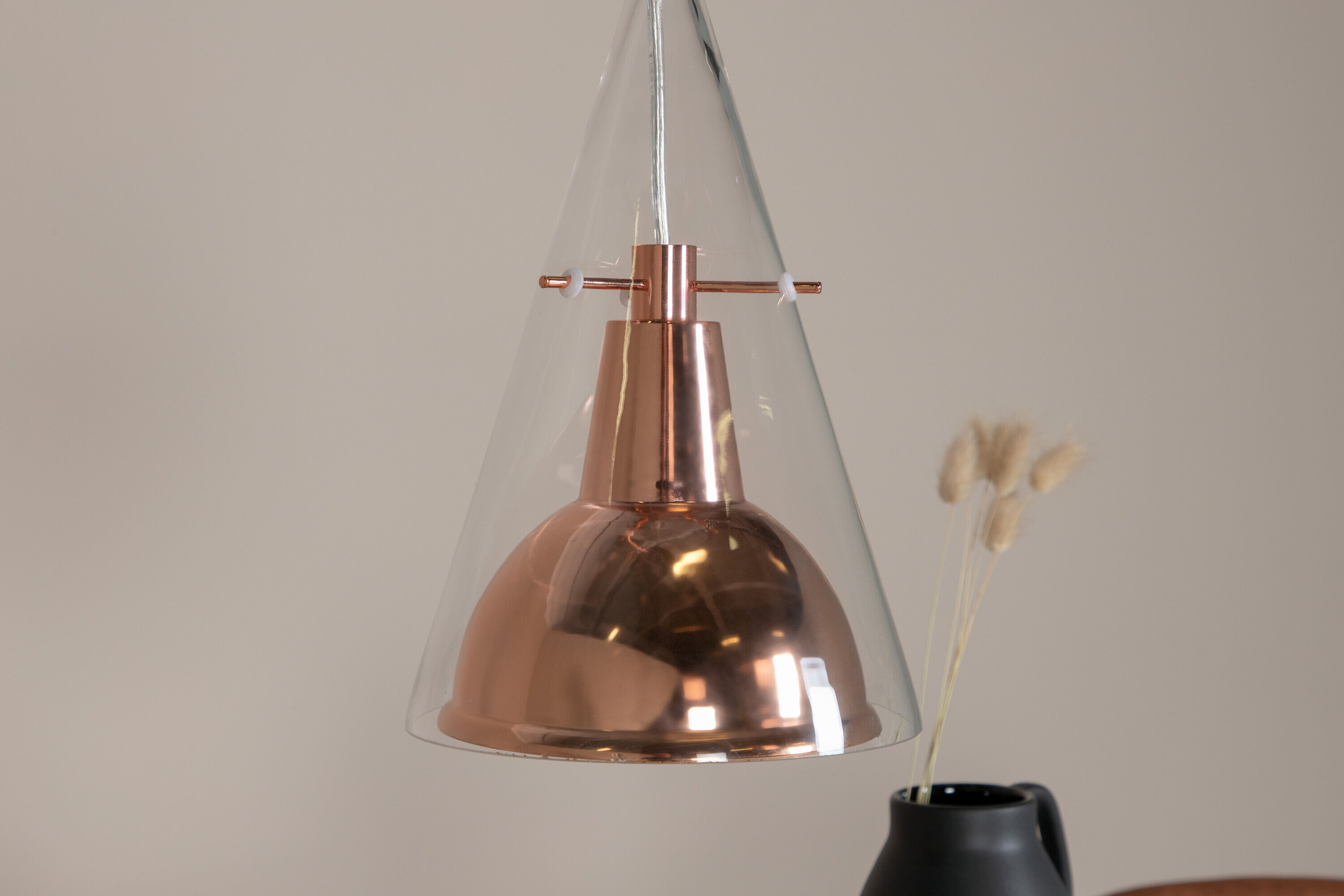 Nohr Hanglamp 'Jawara' Glas, kleur Koper