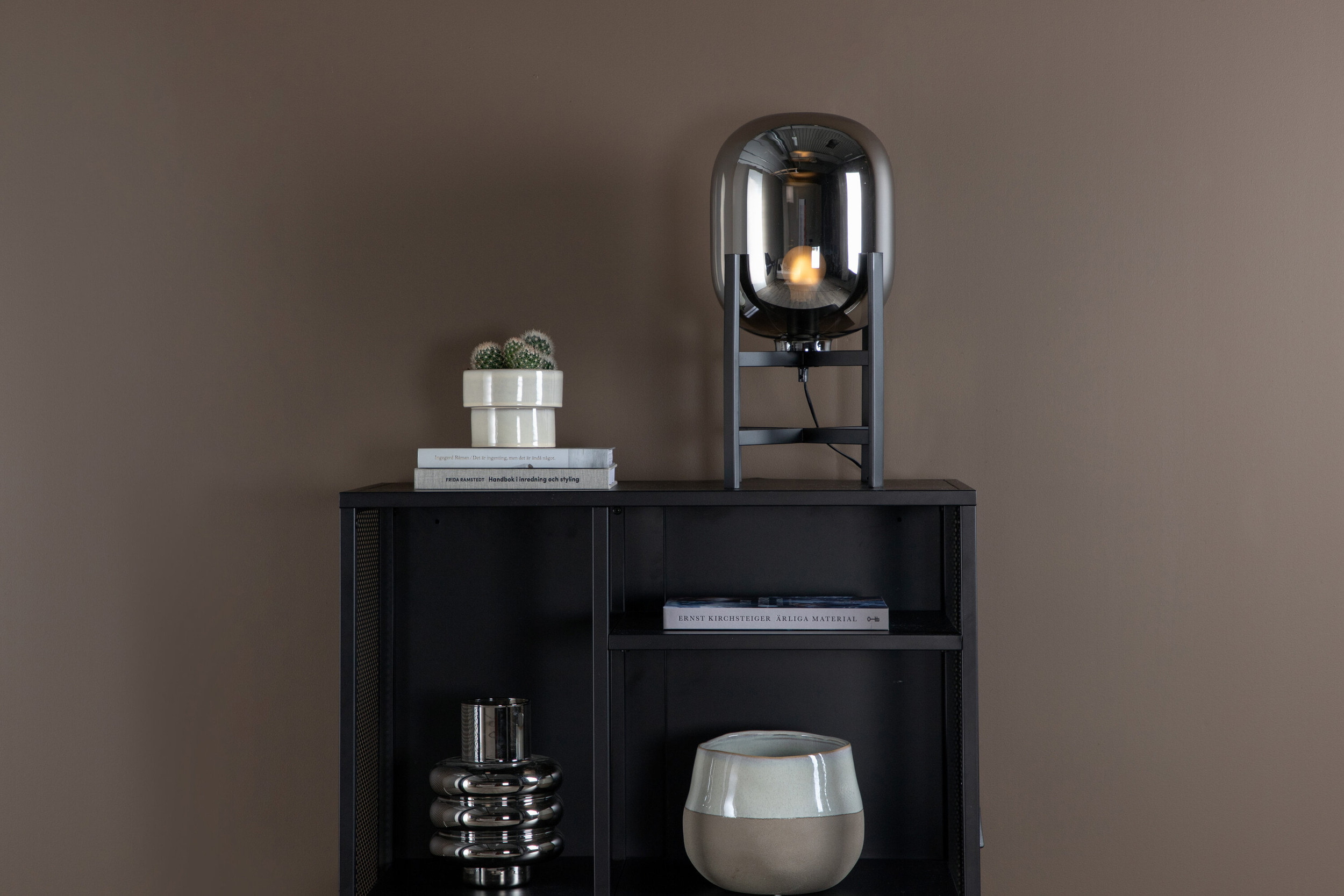 Nohr Tafellamp 'Syed' Glas, kleur Zwart