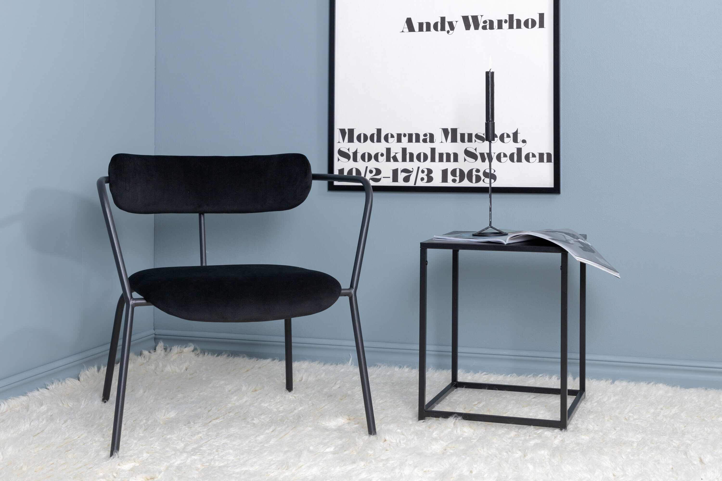 Nohr Fauteuil Traver Velvet - Zwart