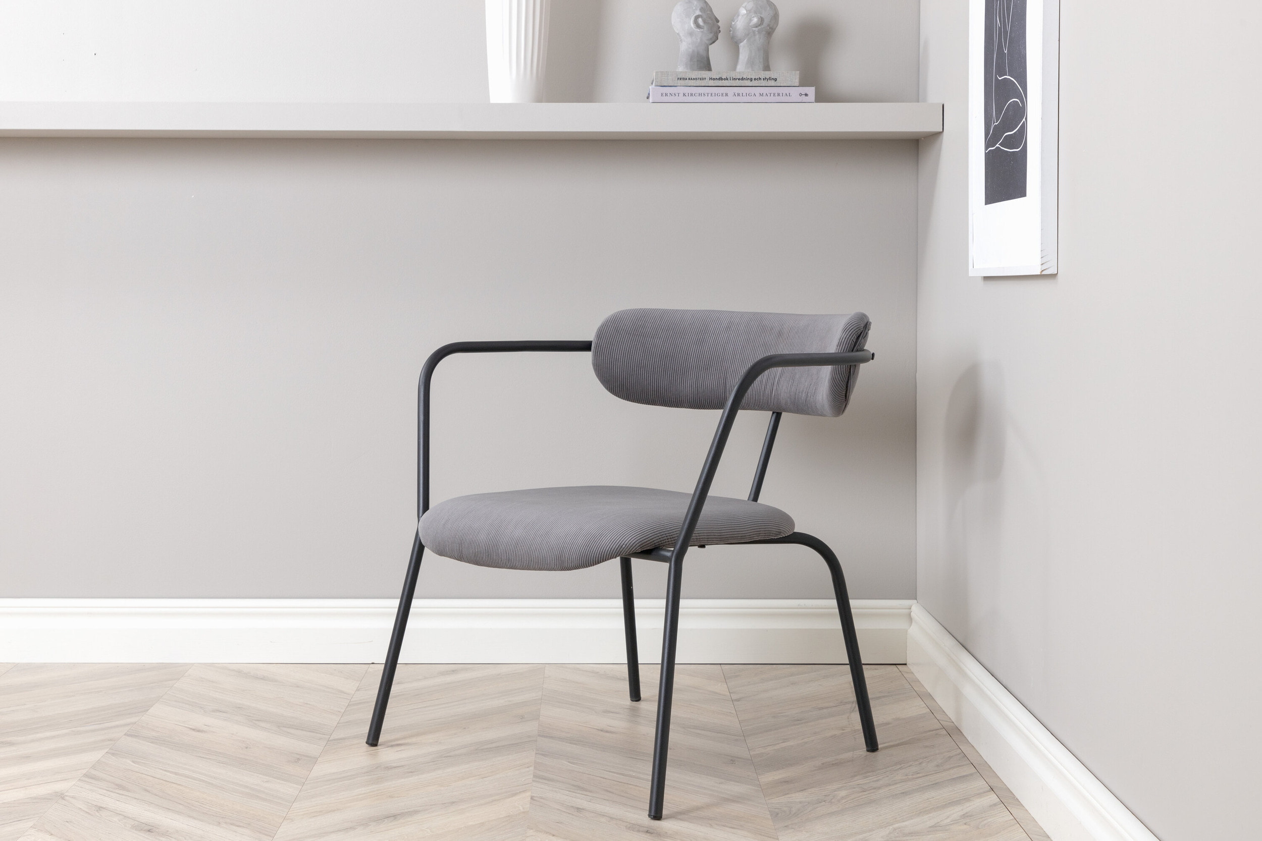 Nohr Fauteuil 'Traver' Rib, kleur Grijs