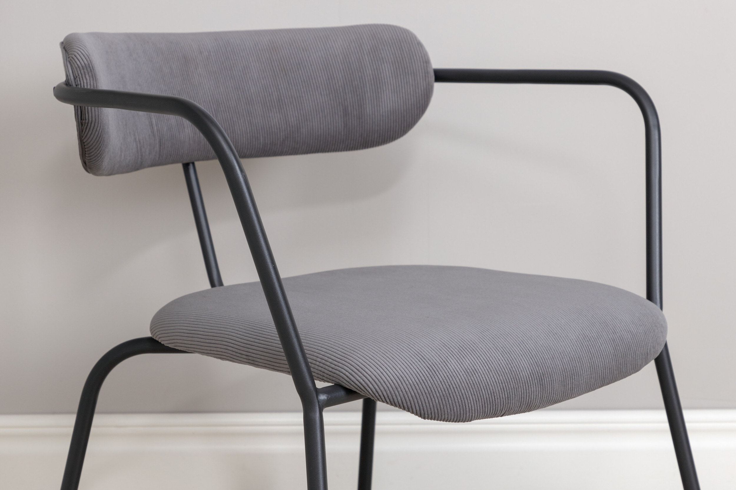 Nohr Fauteuil 'Traver' Rib, kleur Grijs