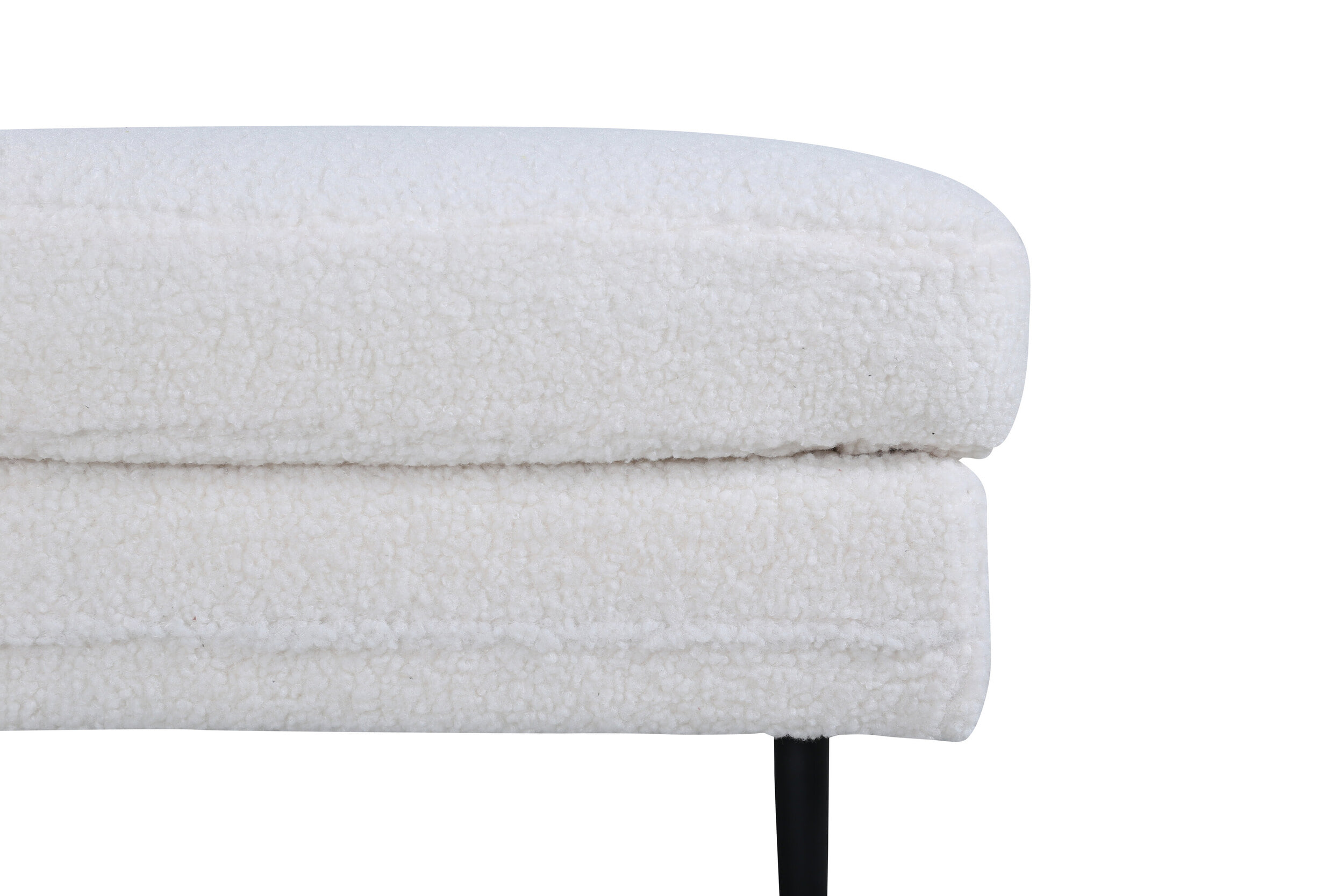 Nohr Hocker 'Tylan' Teddy, kleur Wit