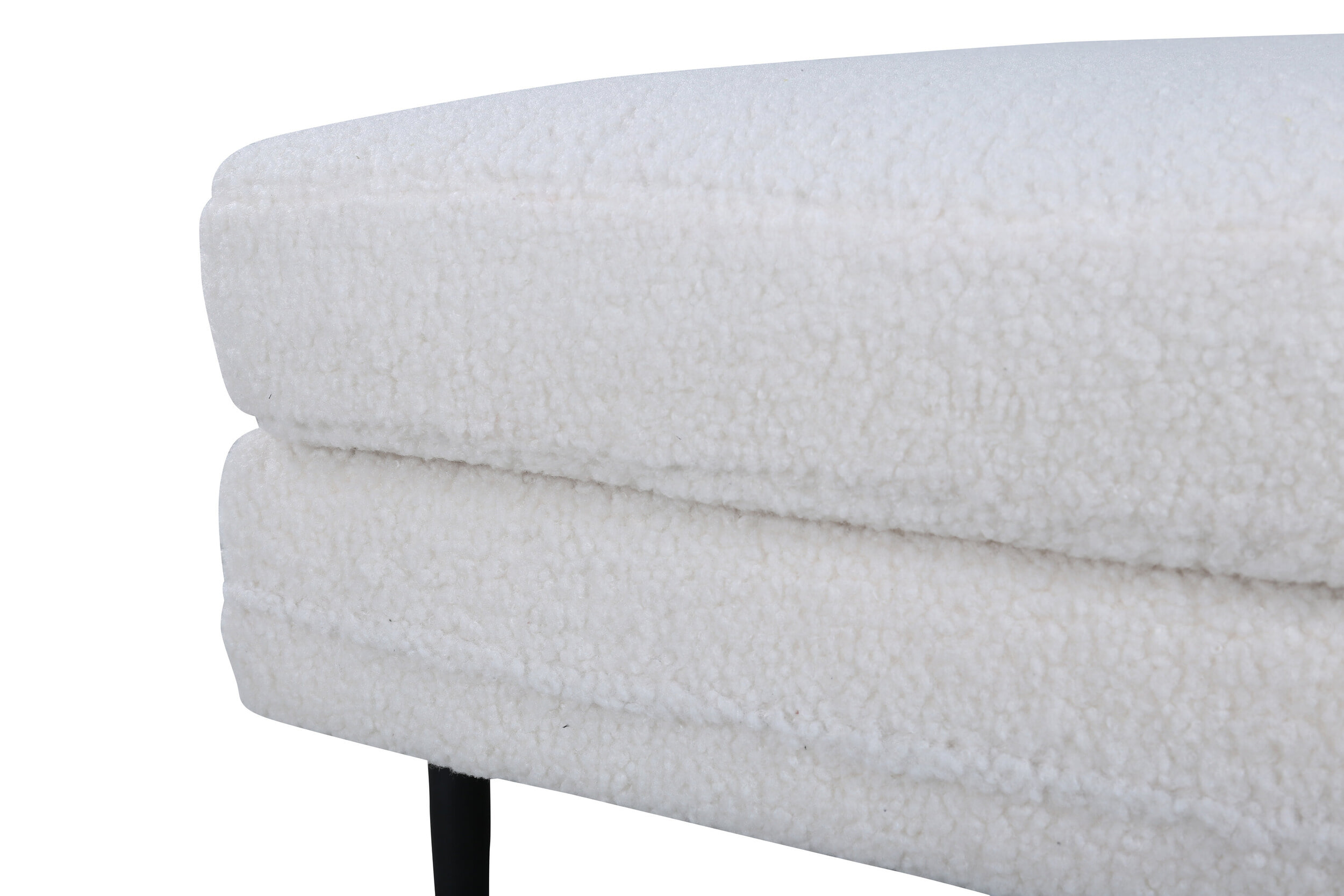 Nohr Hocker 'Tylan' Teddy, kleur Wit