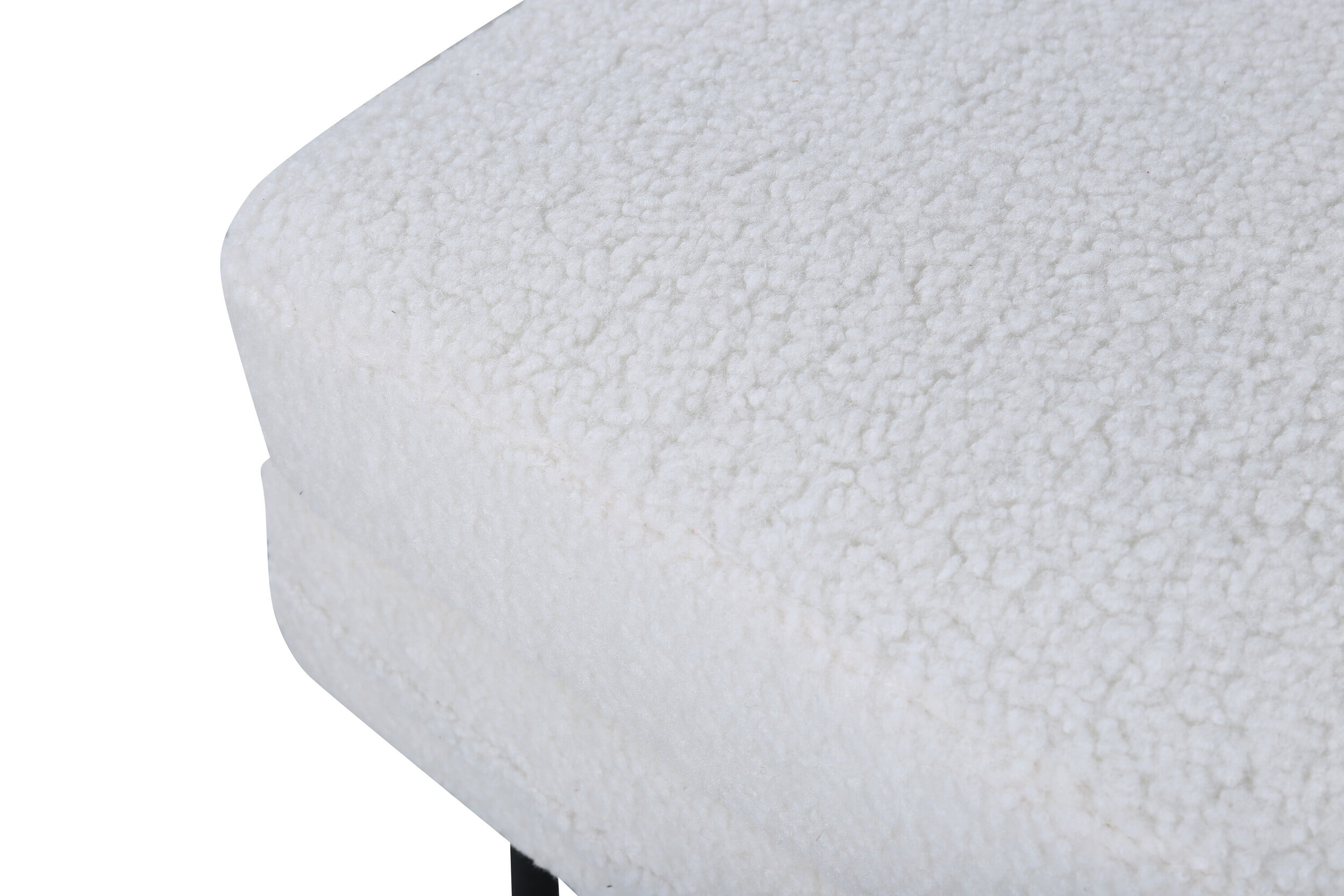 Nohr Hocker 'Tylan' Teddy, kleur Wit