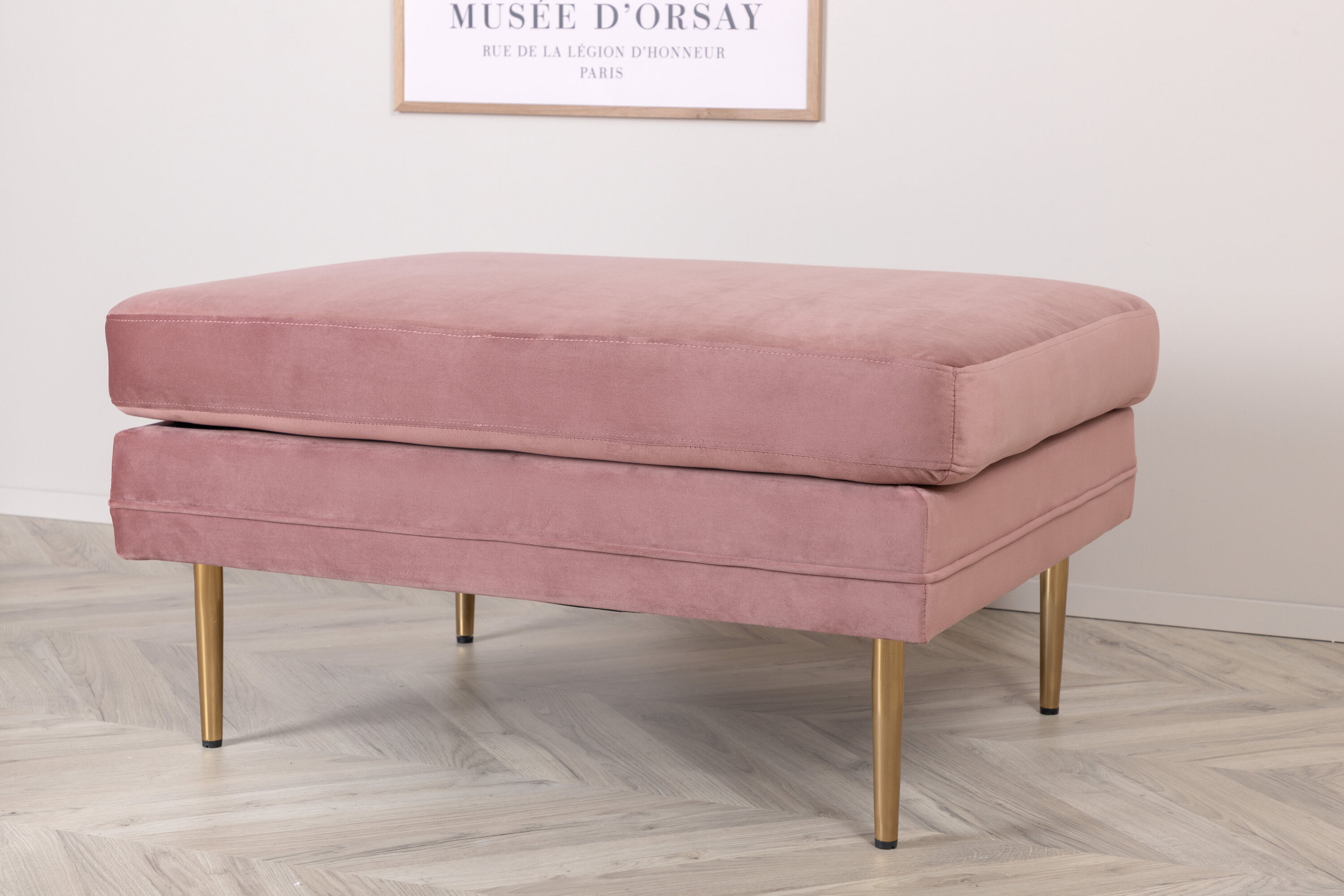 Nohr Hocker 'Tylan' Velvet, kleur Roze