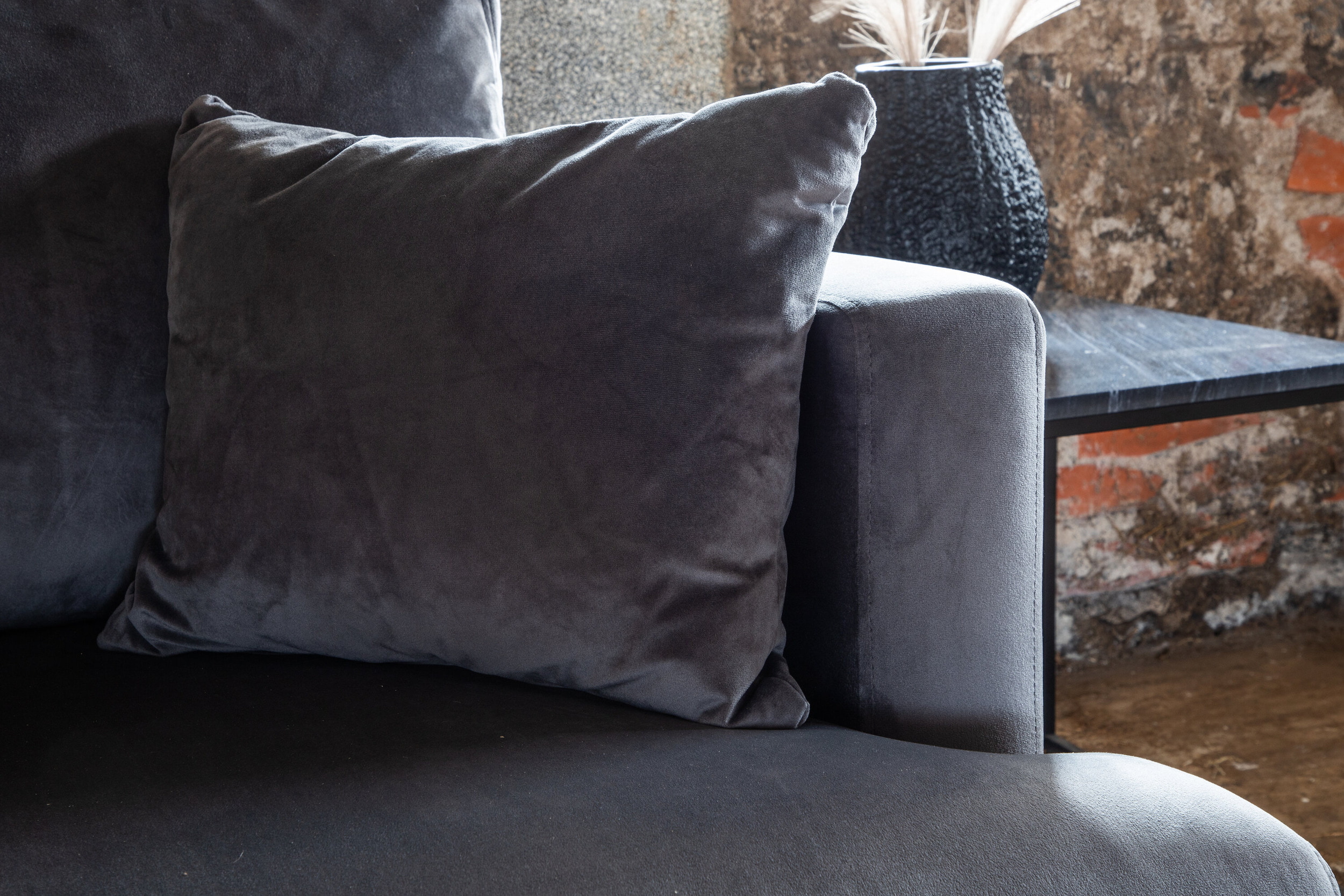 Nohr Fauteuil 'Tamora' Velvet, kleur Donkergrijs