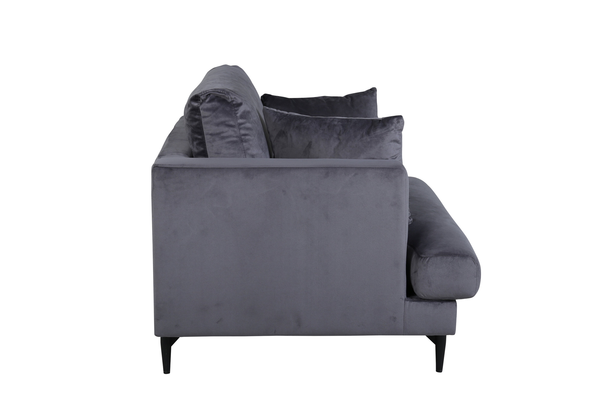Nohr Fauteuil 'Tamora' Velvet, kleur Donkergrijs