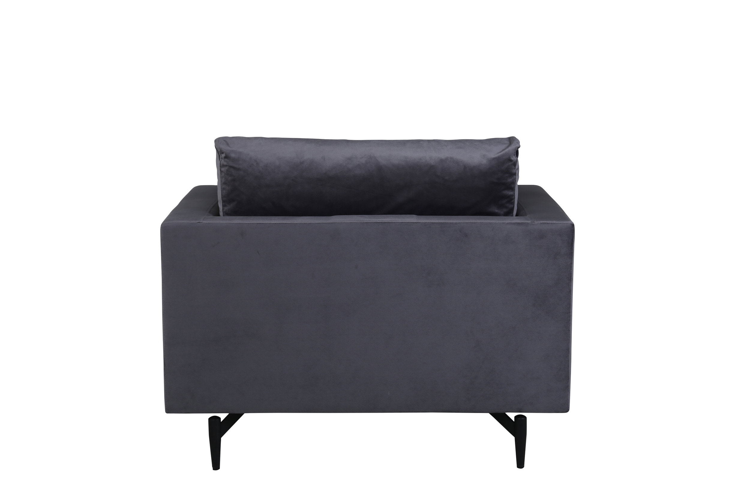 Nohr Fauteuil 'Tamora' Velvet, kleur Donkergrijs