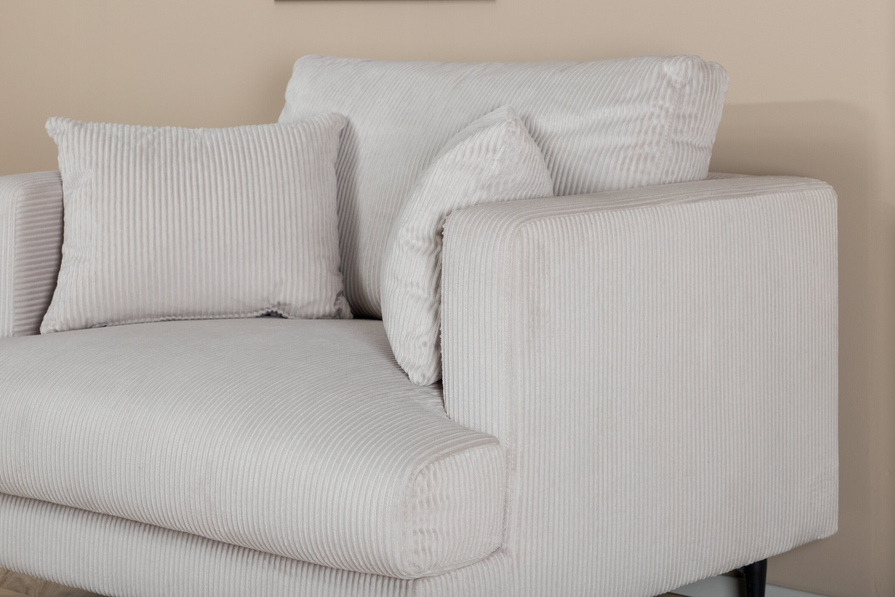 Nohr Fauteuil 'Tamora' Rib, kleur Beige
