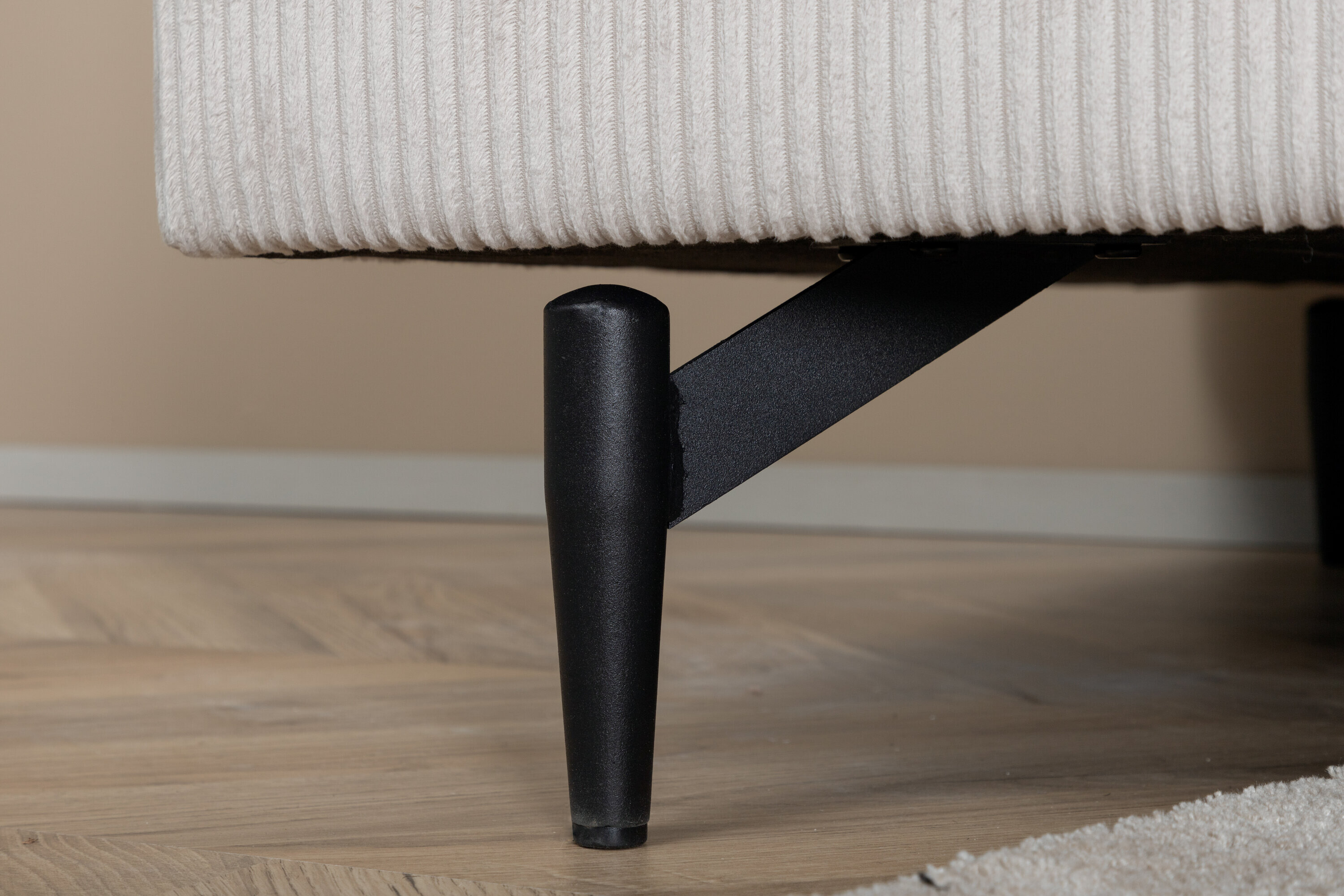 Nohr Fauteuil 'Tamora' Rib, kleur Beige