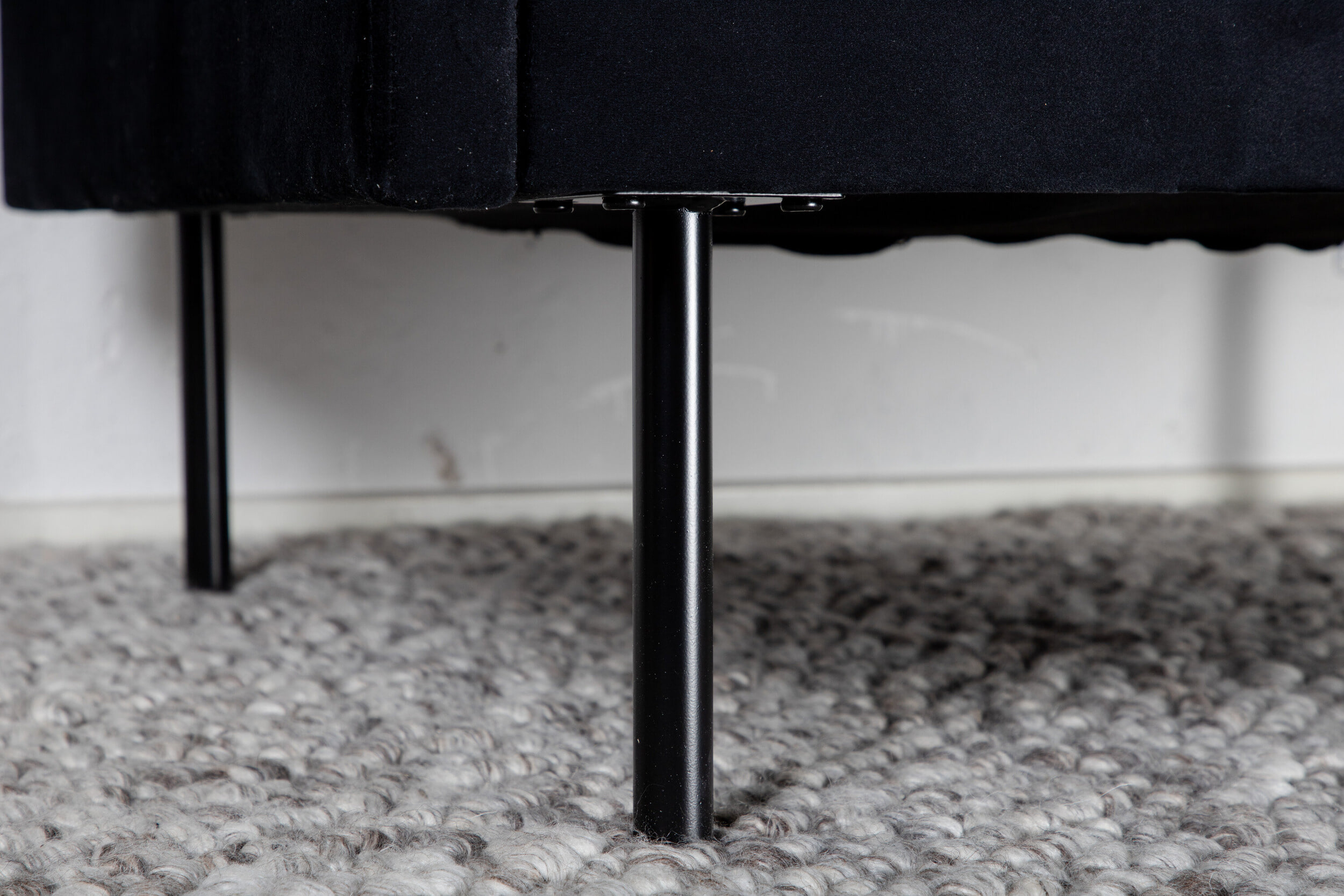 Nohr Fauteuil 'Bladimir' Velvet, kleur Zwart