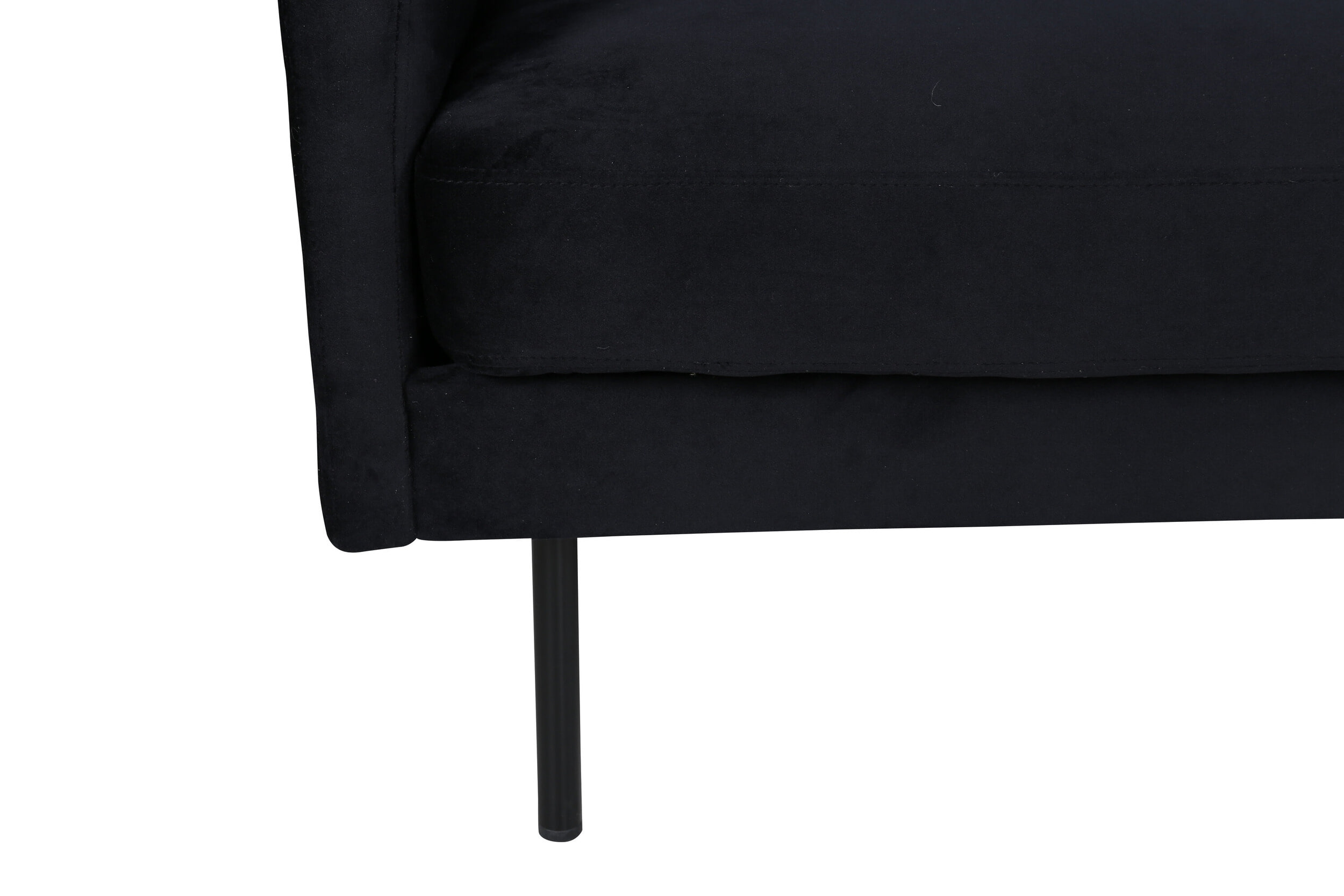 Nohr Fauteuil 'Bladimir' Velvet, kleur Zwart
