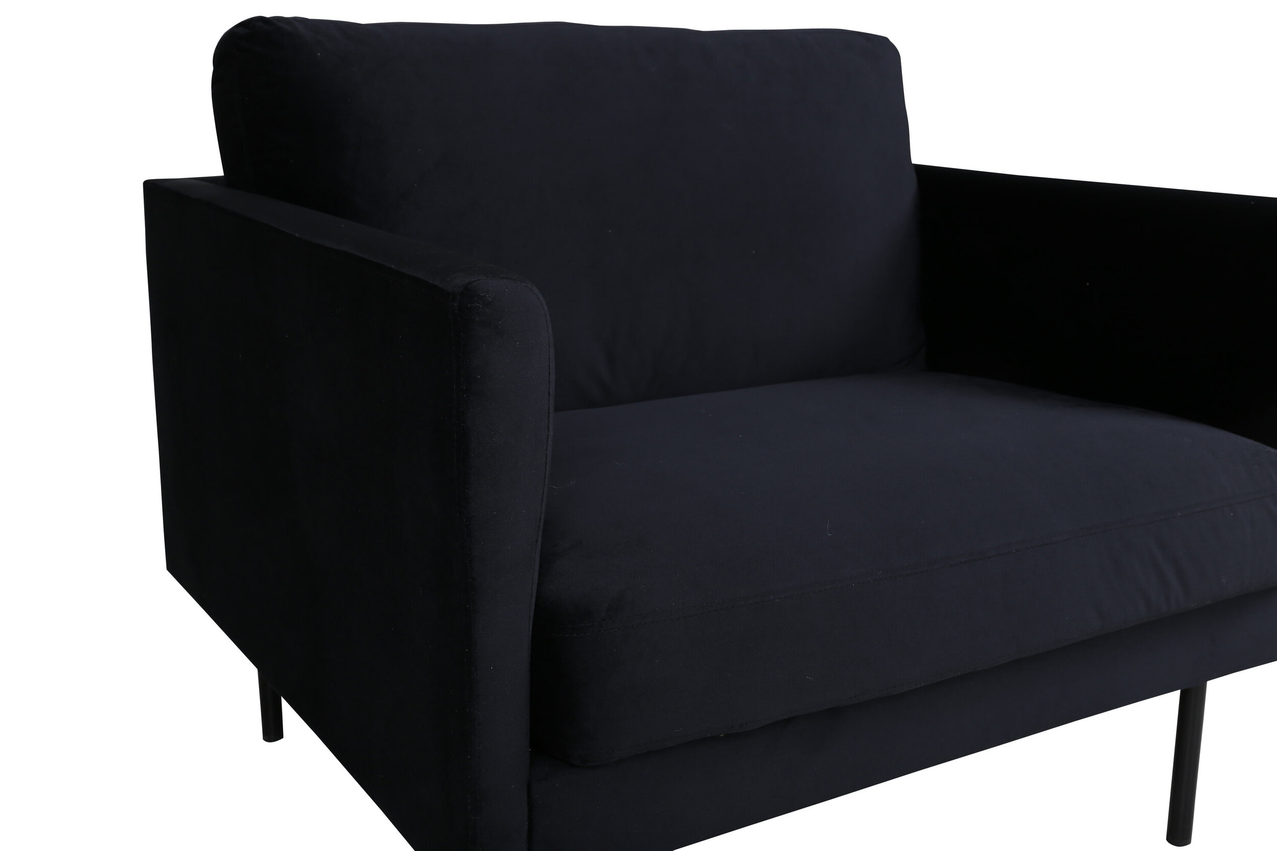 Nohr Fauteuil 'Bladimir' Velvet, kleur Zwart