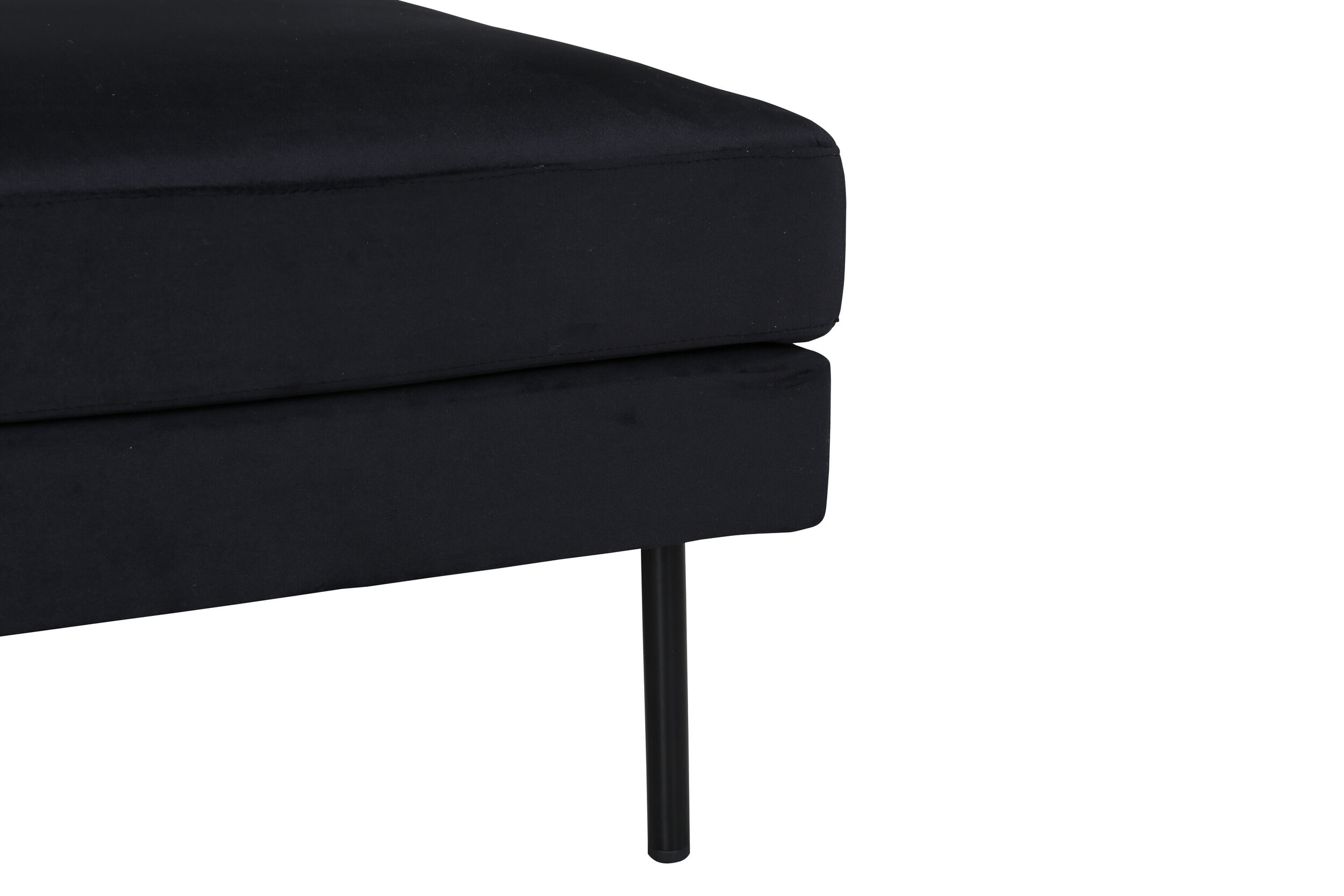 Nohr Hocker 'Bladimir' Velvet, kleur Zwart