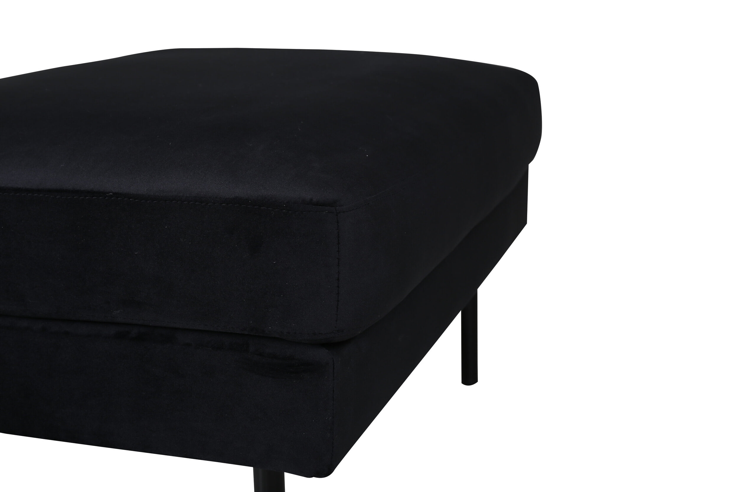 Nohr Hocker 'Bladimir' Velvet, kleur Zwart