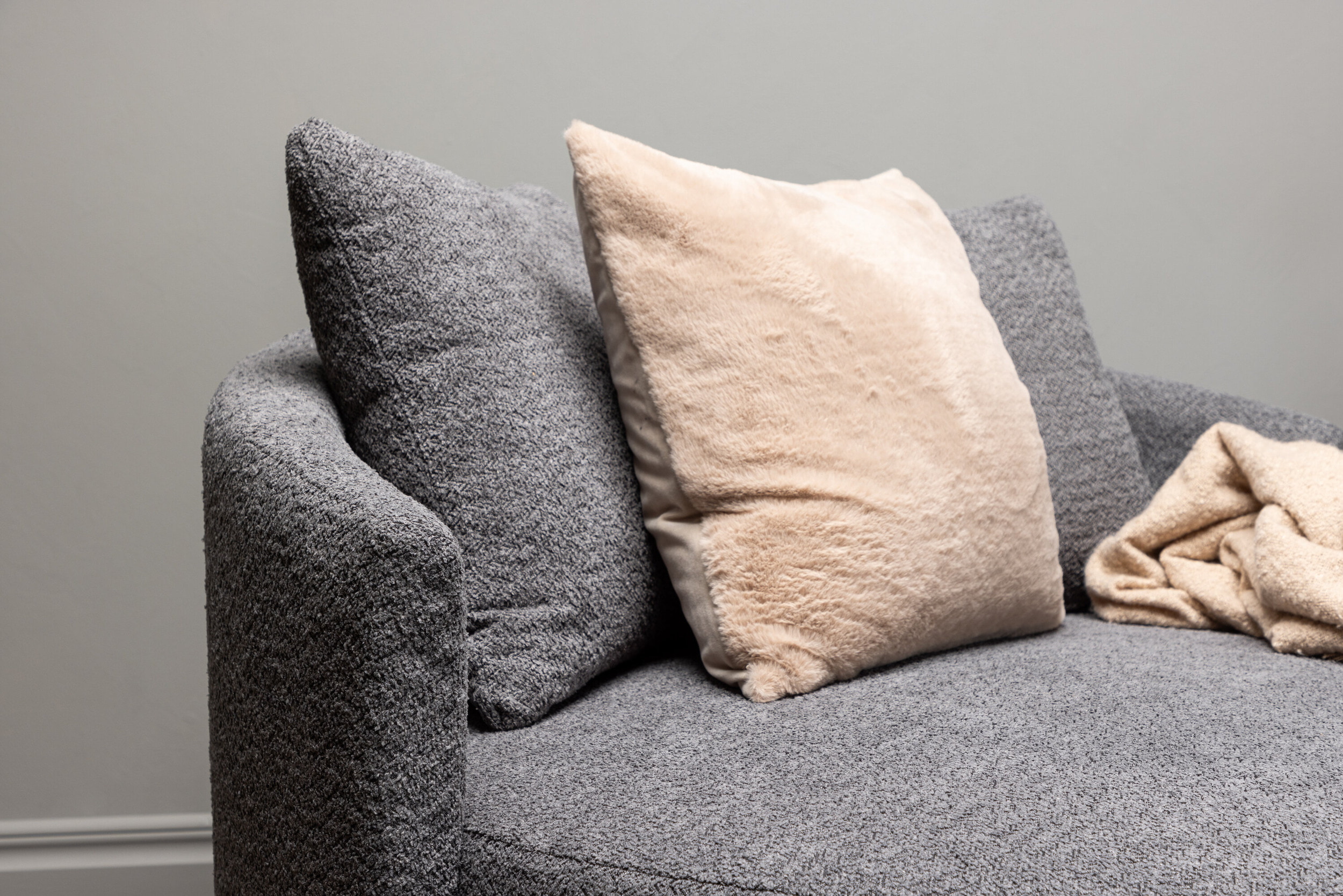 Nohr Loveseat 'Keeli' Teddy, kleur Grijs