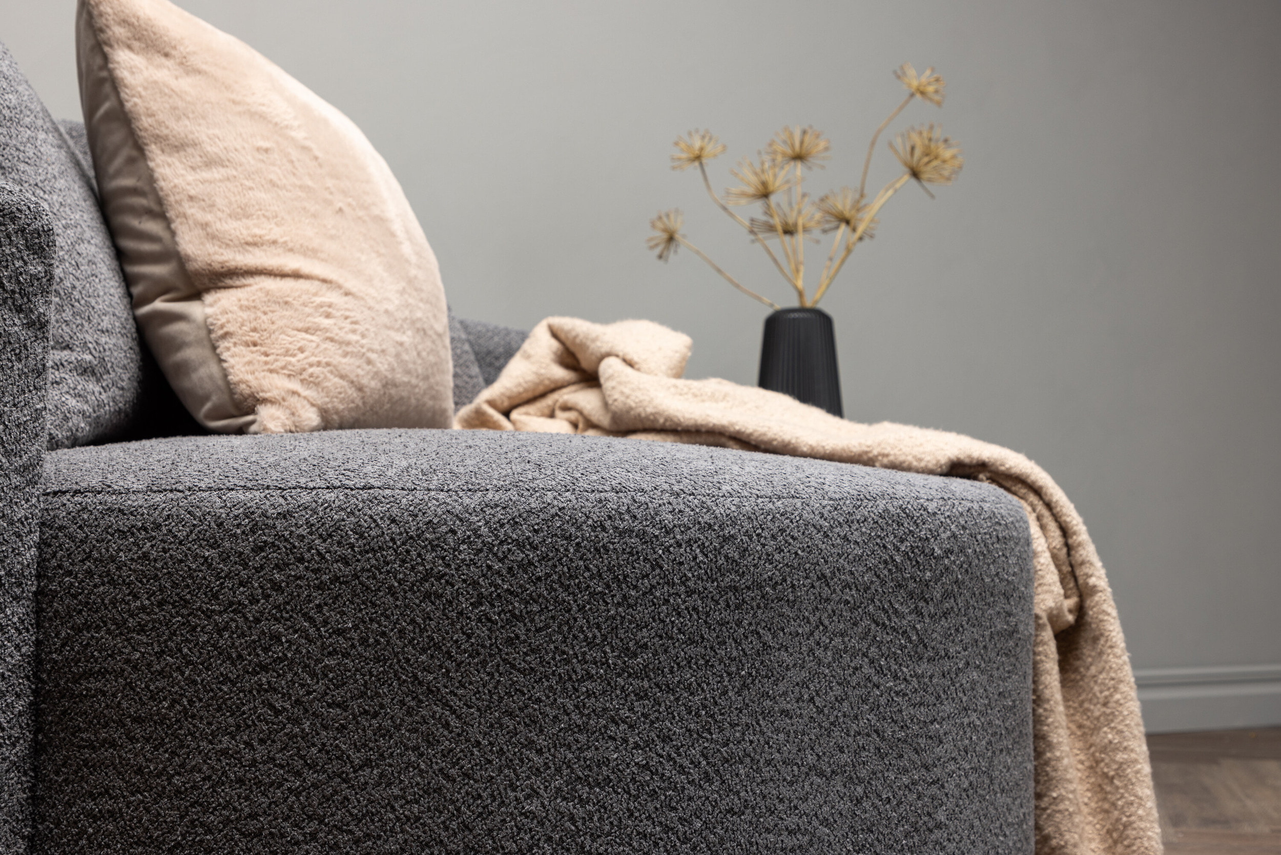 Nohr Loveseat 'Keeli' Teddy, kleur Grijs