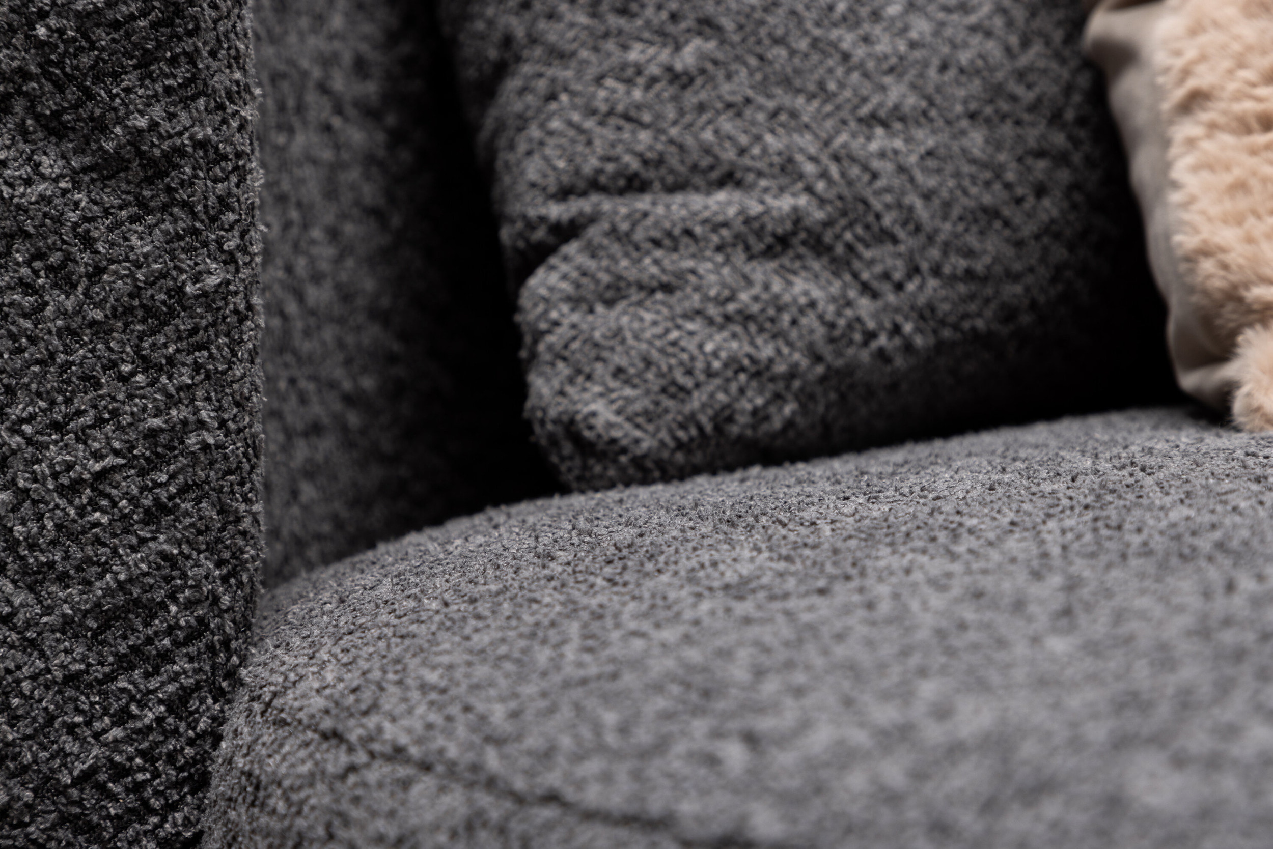 Nohr Loveseat 'Keeli' Teddy, kleur Grijs