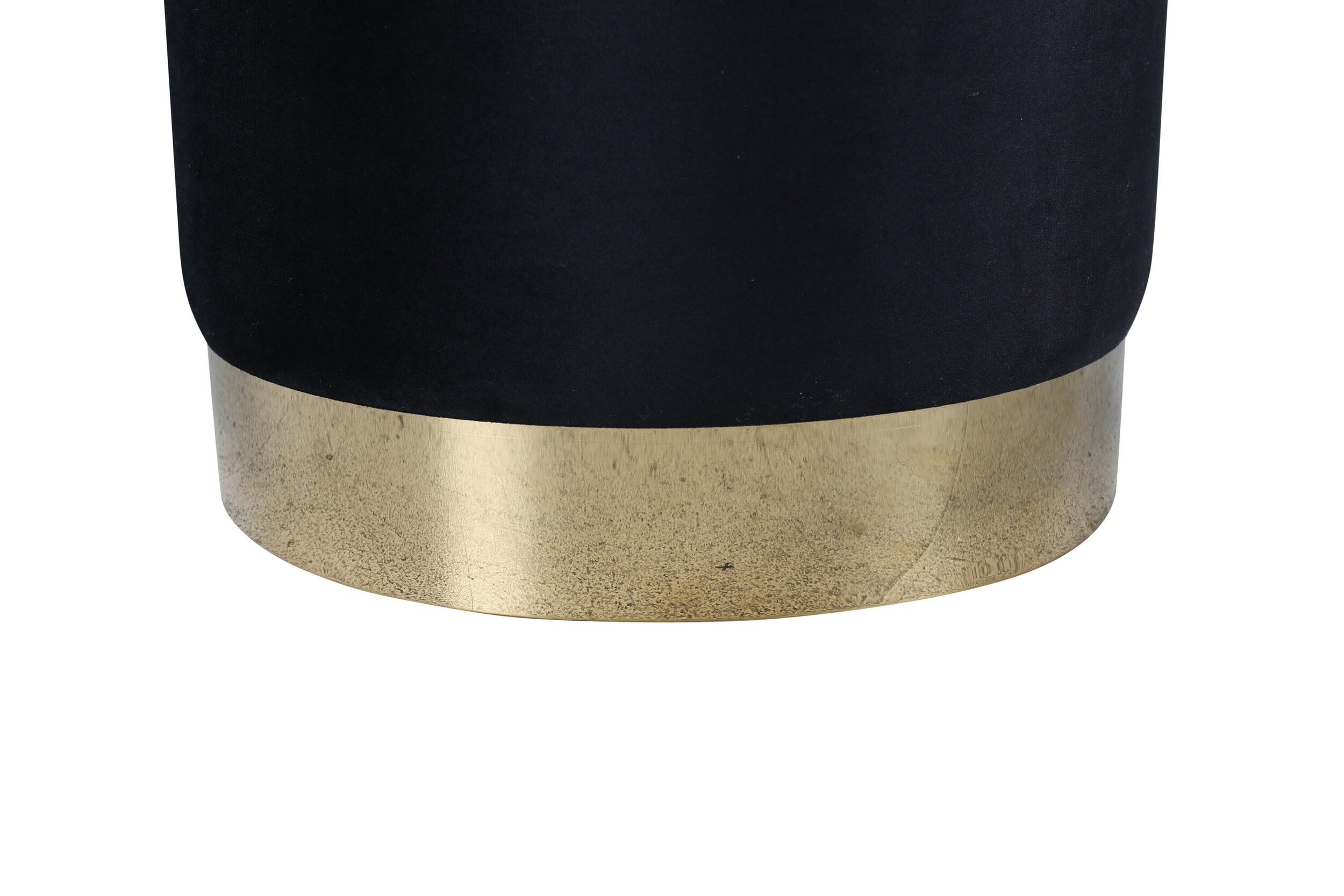 Nohr Poef 'Jarron' Velvet, kleur Zwart