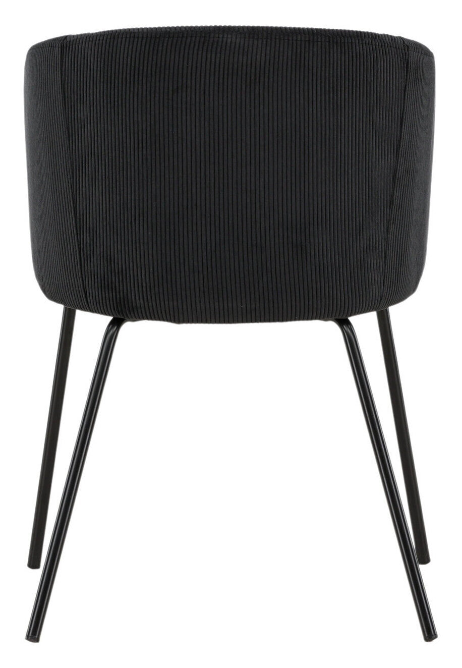 Nohr Eetkamerstoel 'Karna' Rib, kleur Zwart