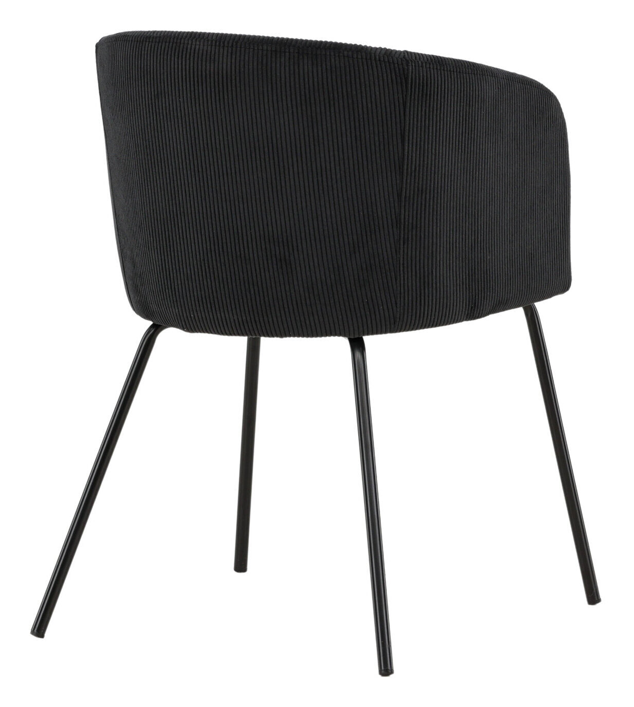 Nohr Eetkamerstoel 'Karna' Rib, kleur Zwart