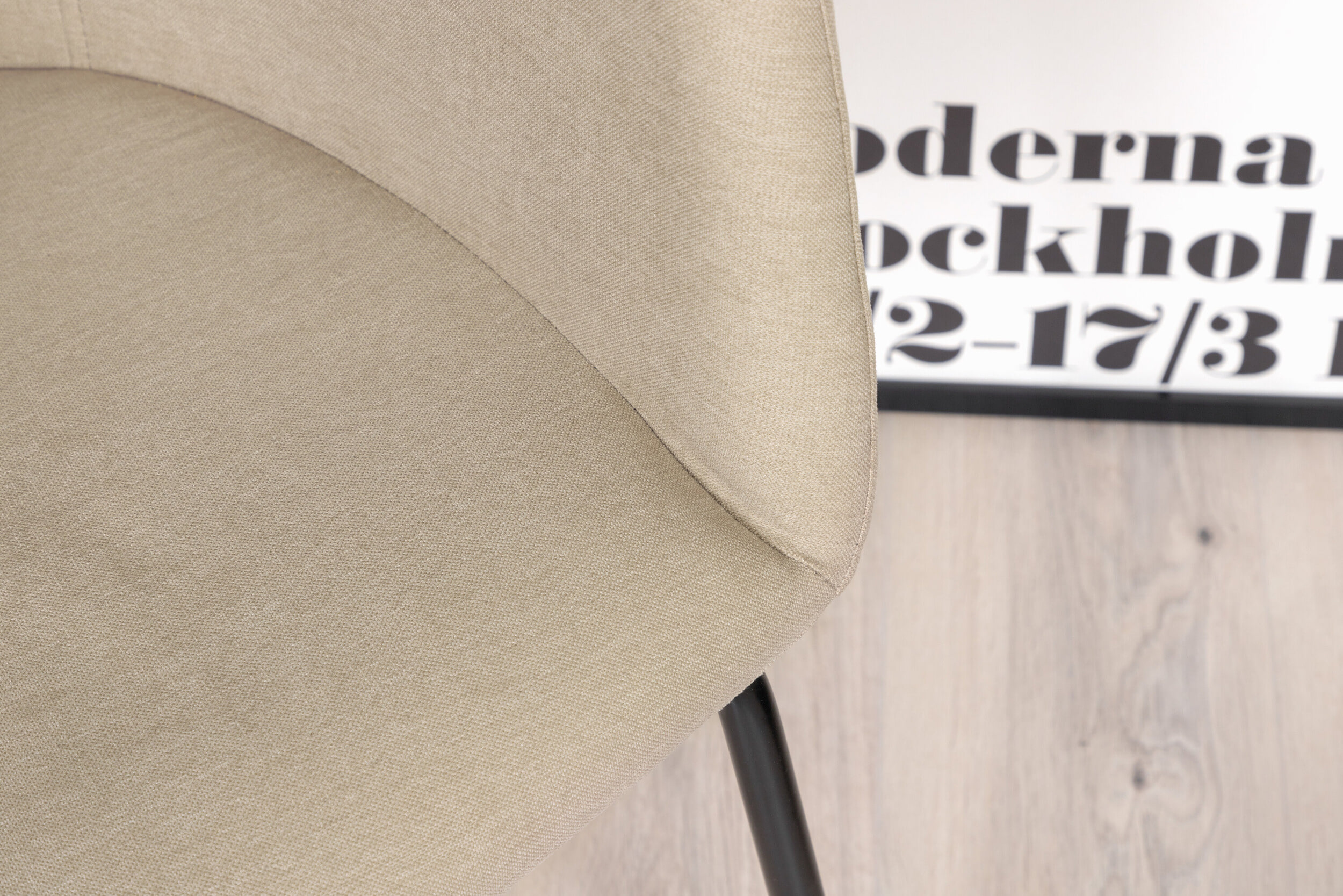 Nohr Eetkamerstoel 'Karna' Linnenlook, kleur Beige
