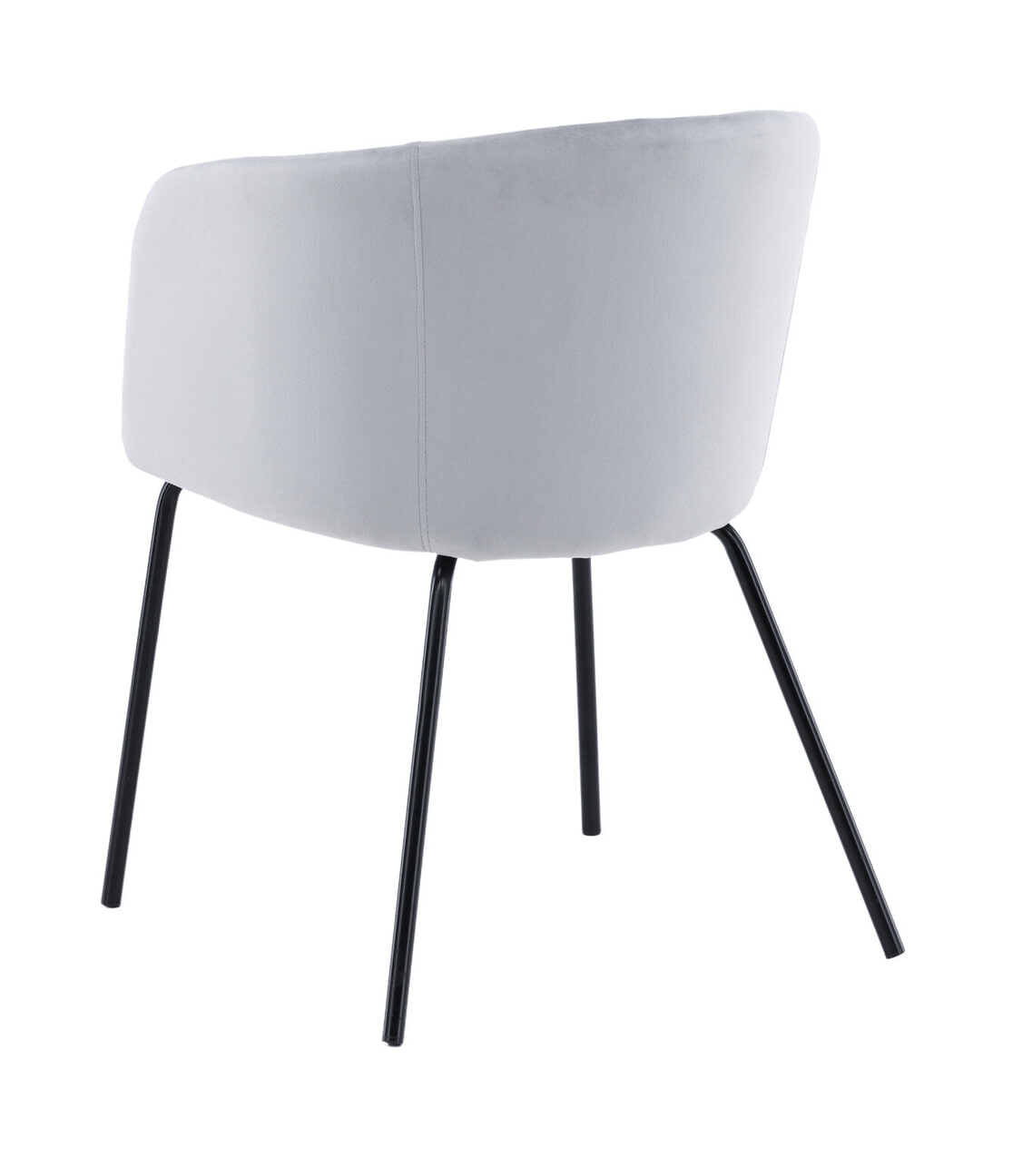 Nohr Eetkamerstoel 'Karna' Velvet, kleur Grijs