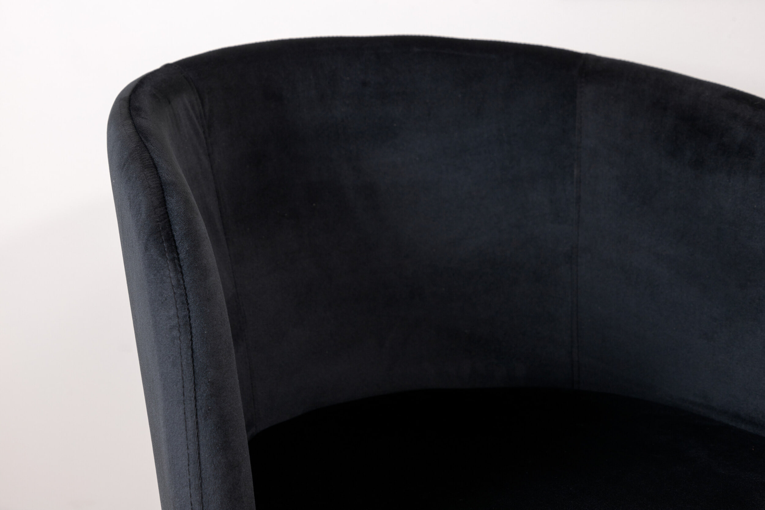 Nohr Eetkamerstoel 'Karna' Velvet, kleur Zwart