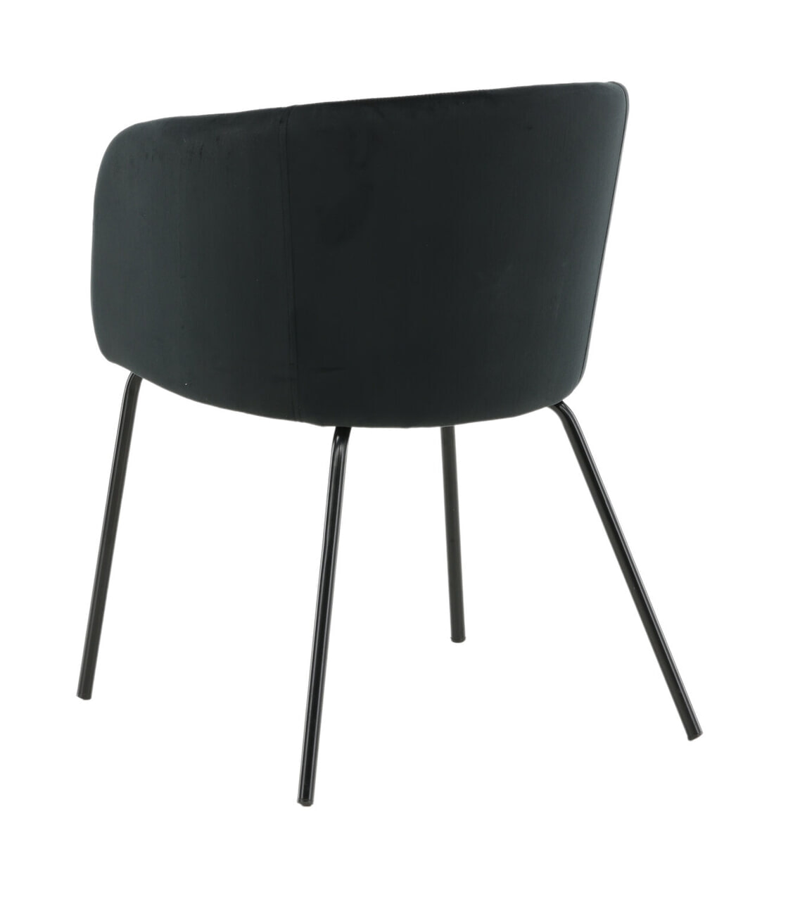 Nohr Eetkamerstoel 'Karna' Velvet, kleur Zwart