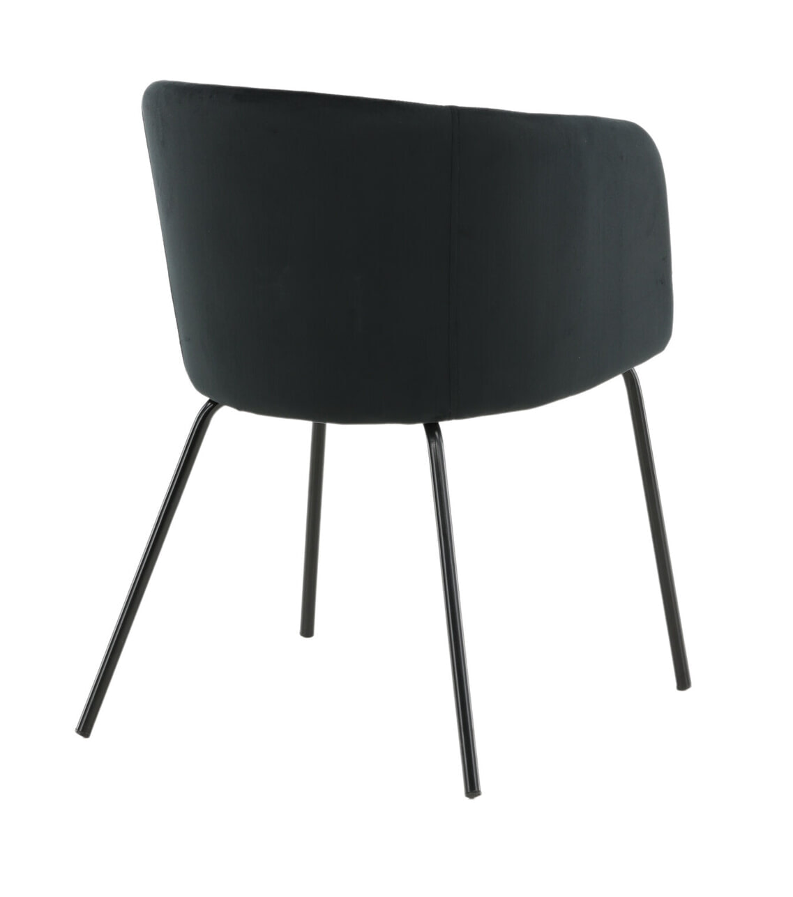 Nohr Eetkamerstoel 'Karna' Velvet, kleur Zwart