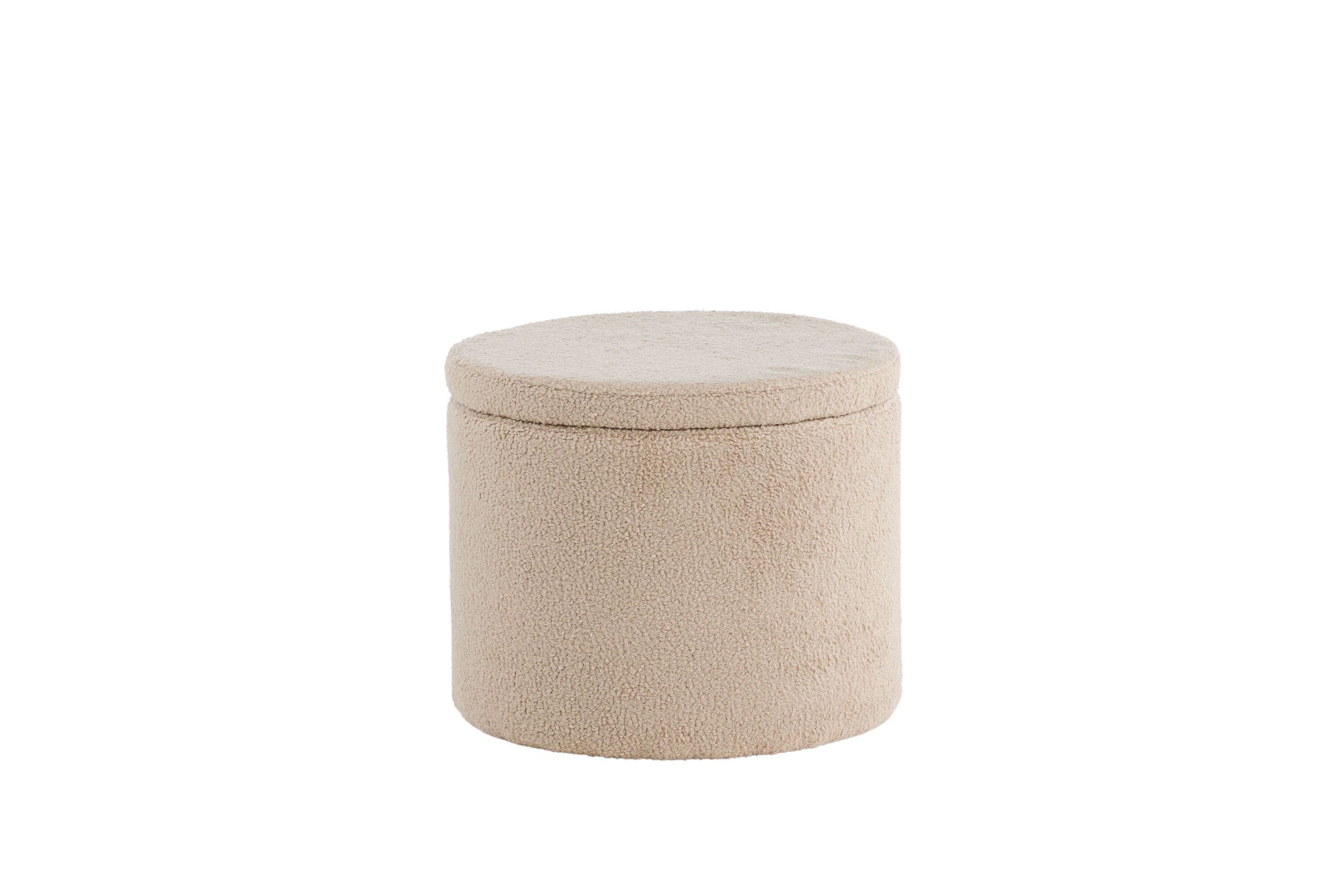 Nohr Poef 'Geralyn' Teddy, kleur Beige