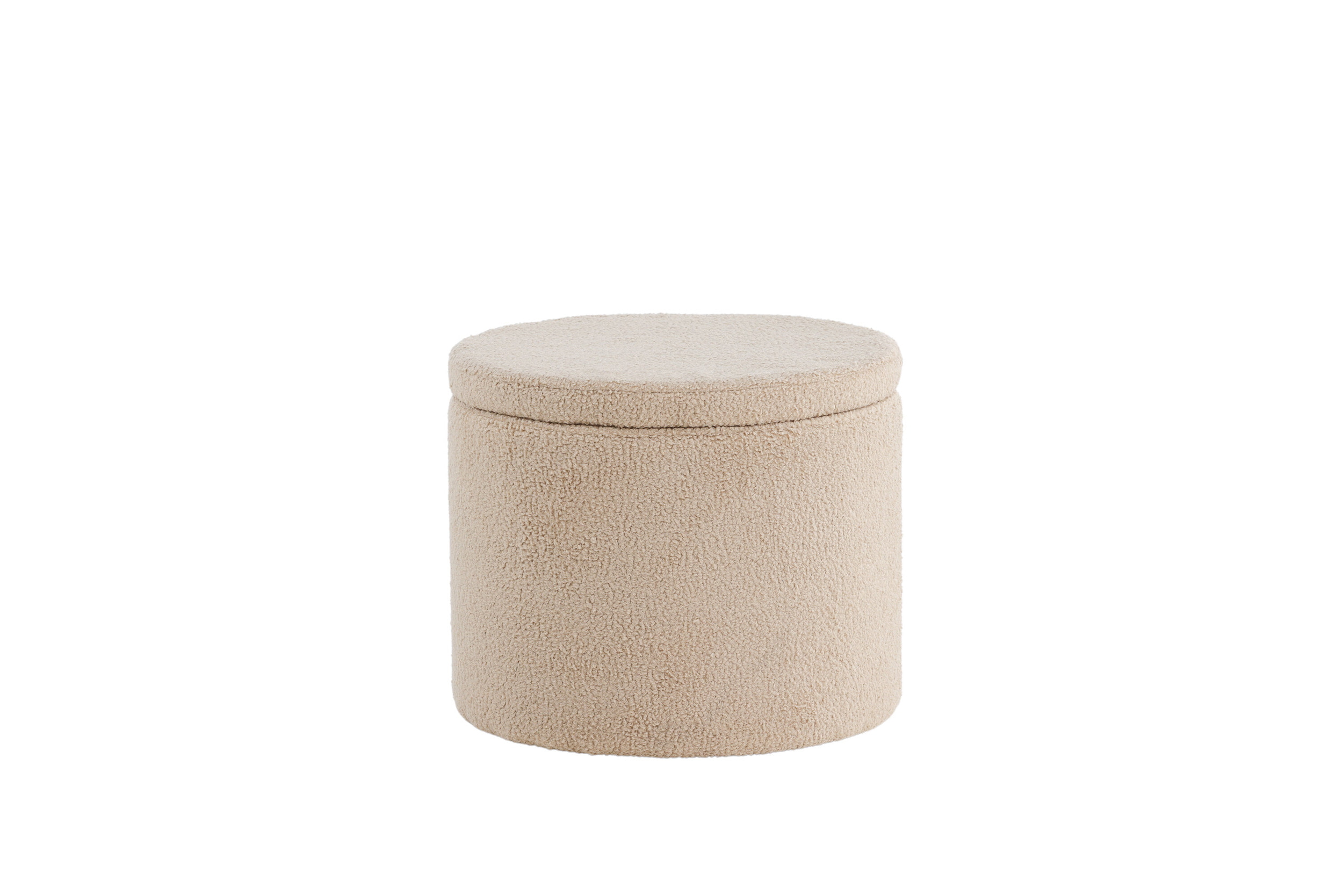 Nohr Poef 'Geralyn' Teddy, kleur Beige
