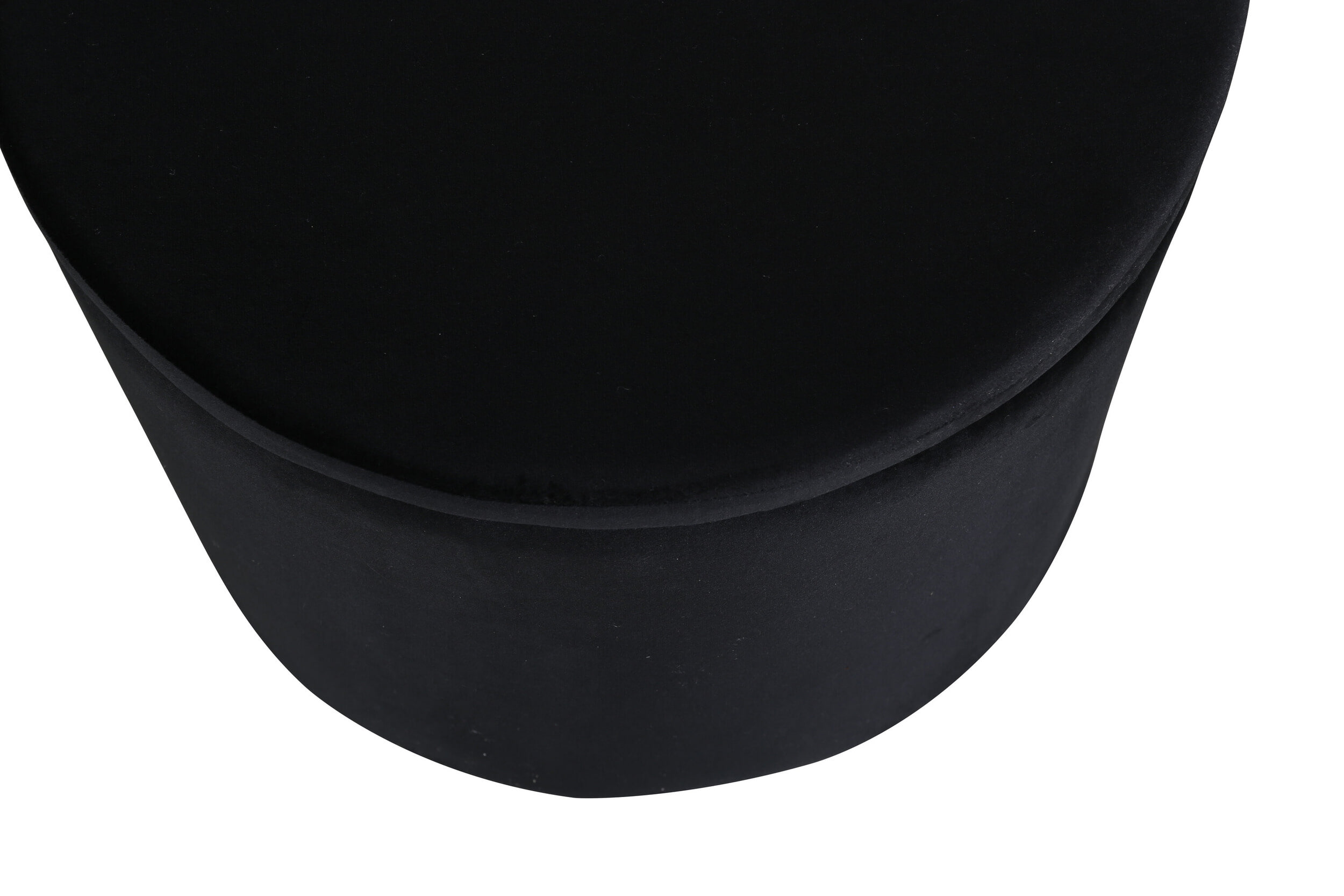 Nohr Poef 'Geralyn' Velvet, kleur Zwart