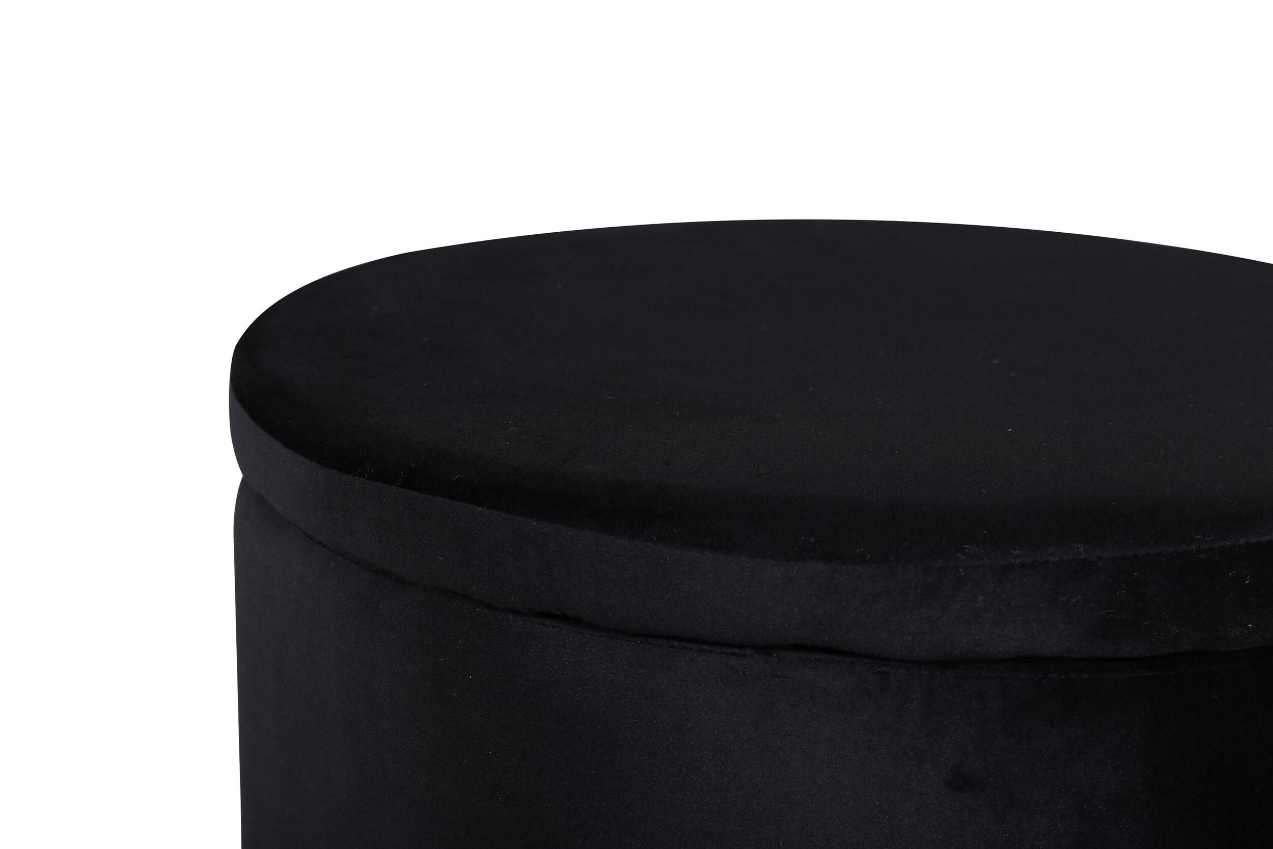 Nohr Poef 'Geralyn' Velvet, kleur Zwart