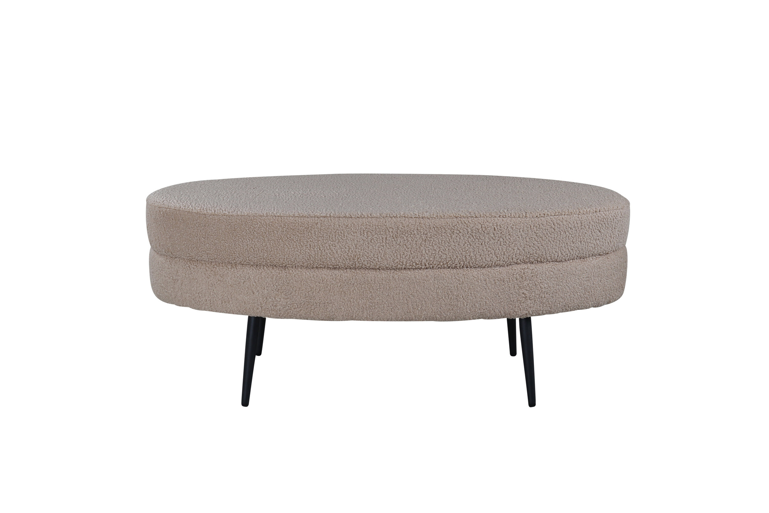 Nohr Hocker 'Larenzo' Teddy, kleur Beige