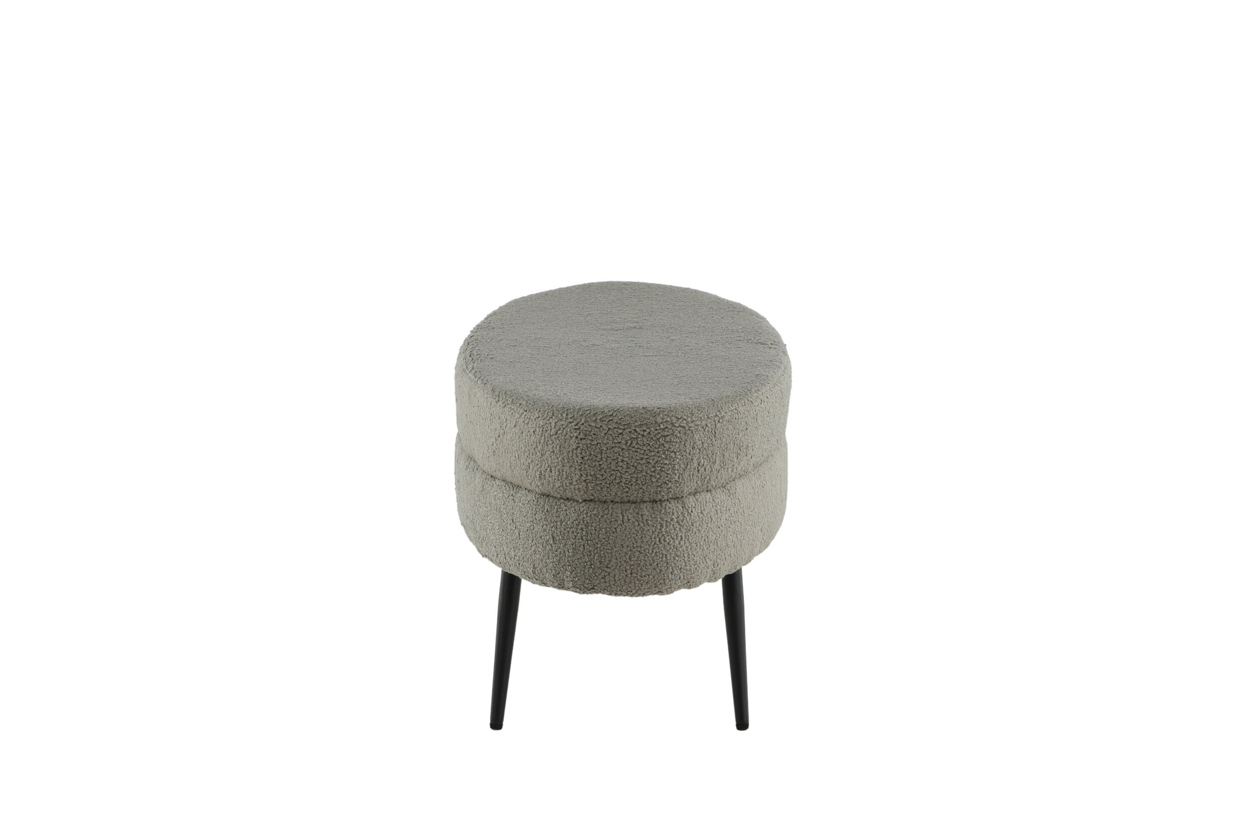 Nohr Hocker 'Larenzo' Teddy, kleur Greige