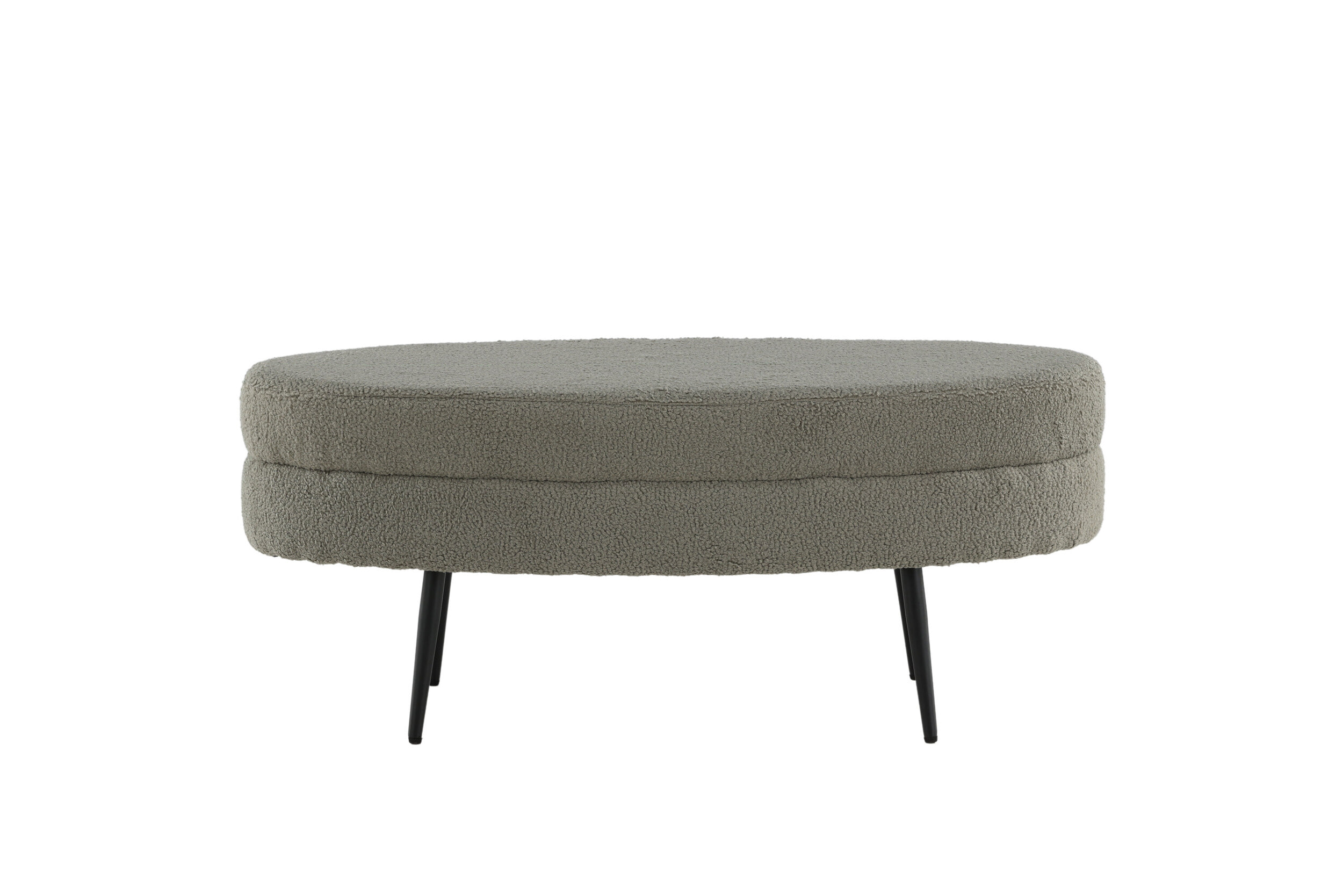 Nohr Hocker 'Larenzo' Teddy, kleur Greige