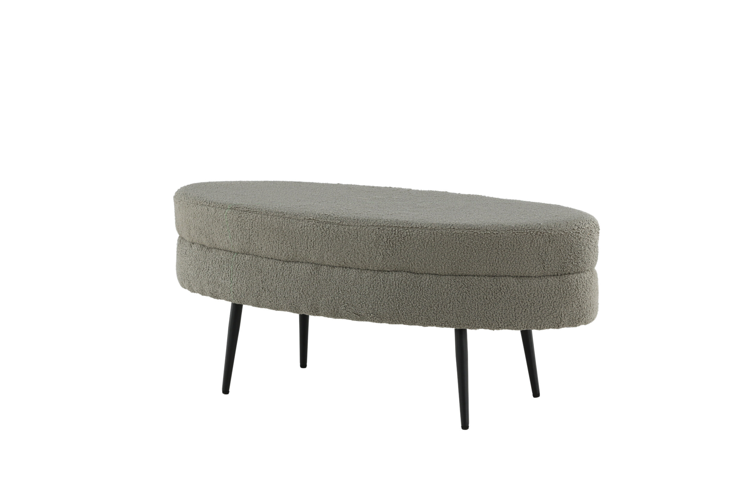 Nohr Hocker 'Larenzo' Teddy, kleur Greige