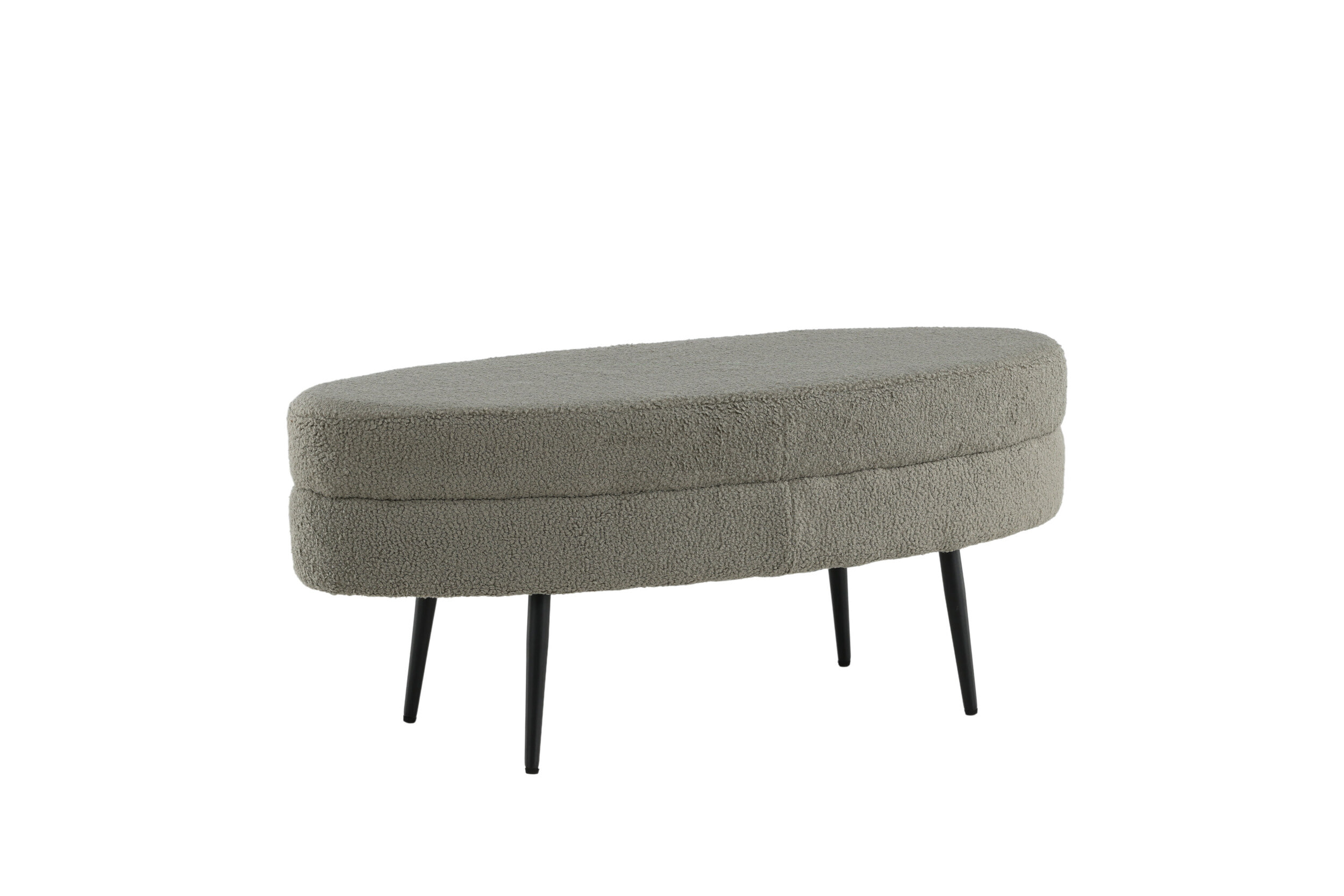 Nohr Hocker 'Larenzo' Teddy, kleur Greige