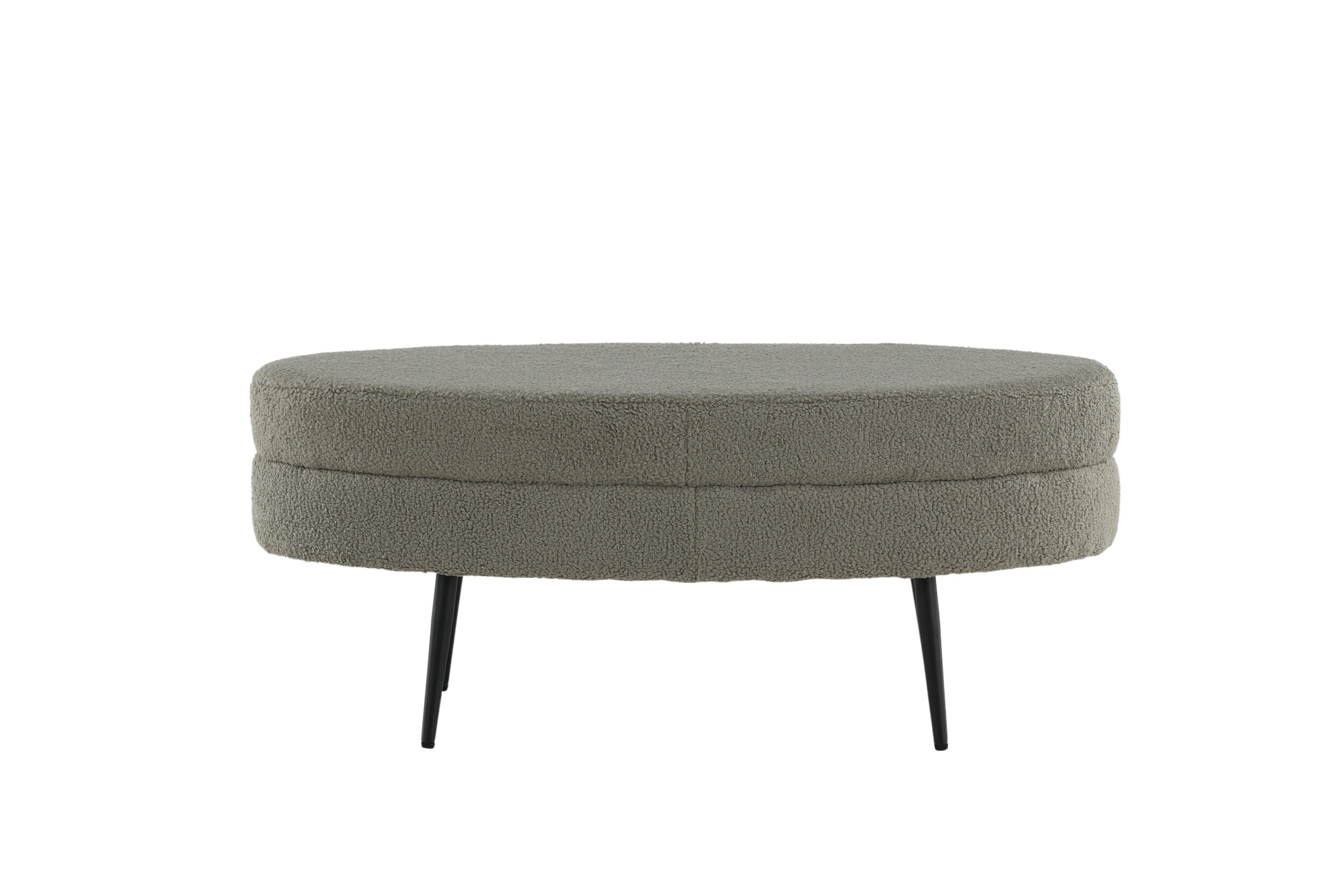 Nohr Hocker 'Larenzo' Teddy, kleur Greige