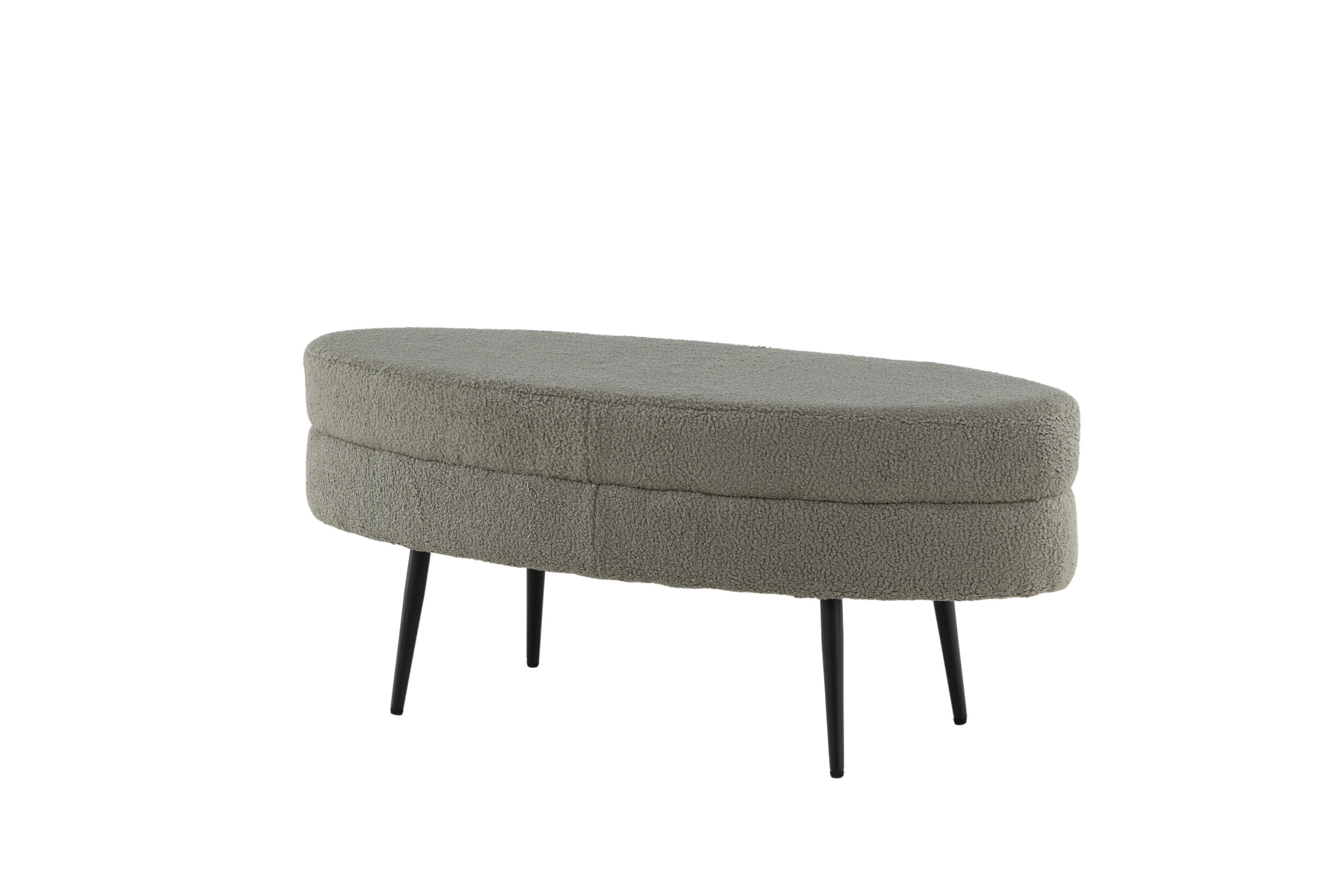 Nohr Hocker 'Larenzo' Teddy, kleur Greige